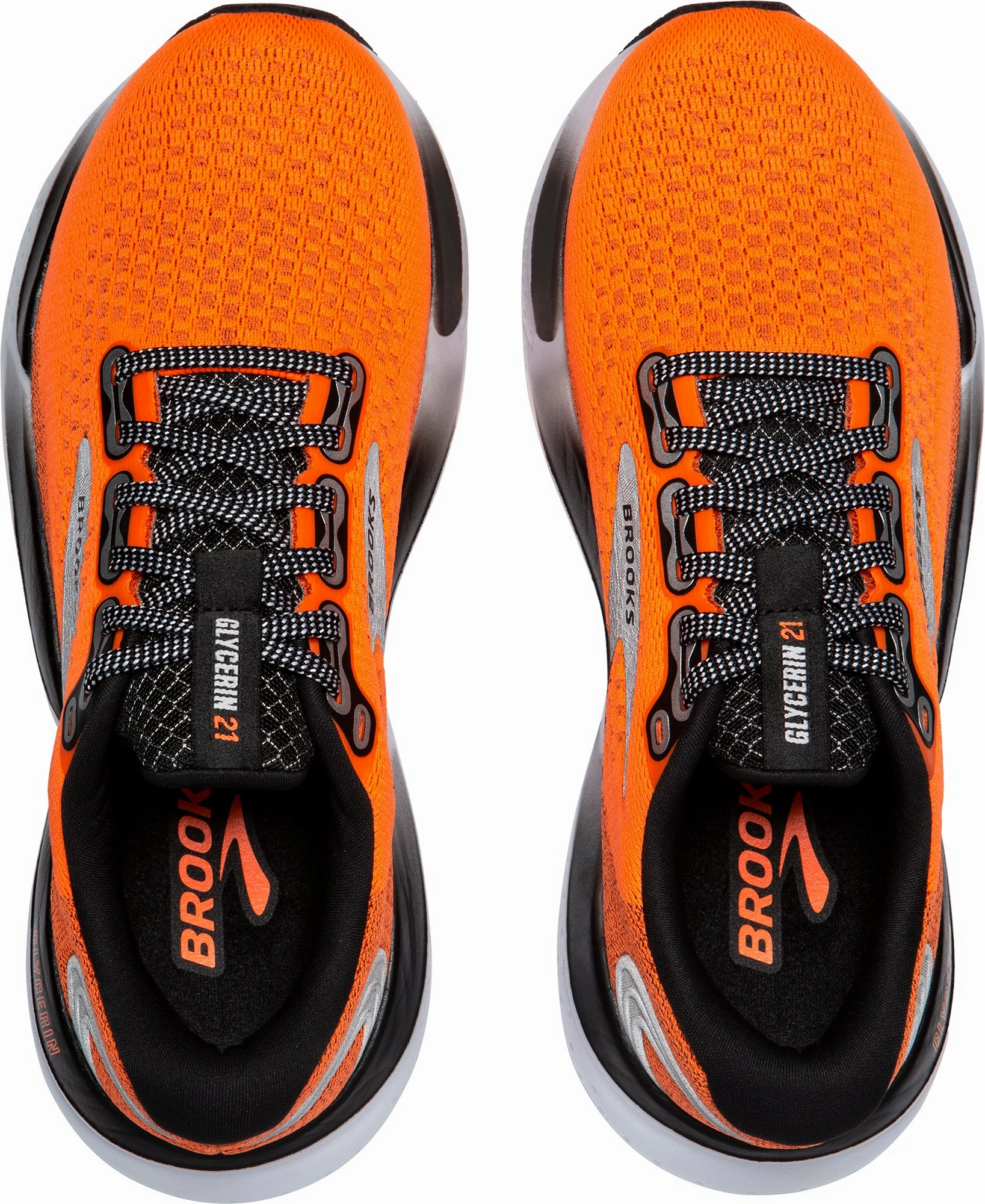 Basketball Ready Brooks Glycerin 21 Mens Running Shoes - Orange