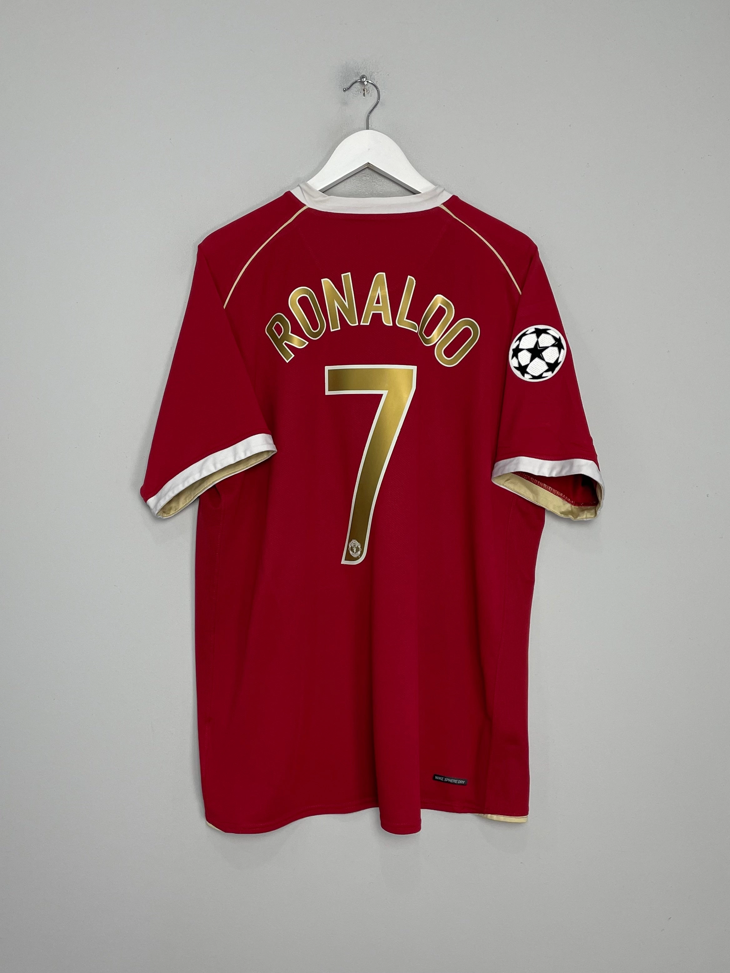 2006/07 MANCHESTER UNITED RONALDO #7 C/L HOME SHIRT (XXL) NIKE Everyday Flex