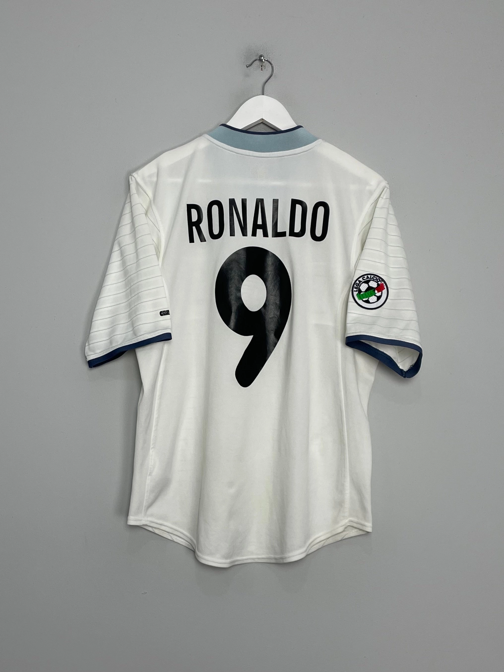 Core Comfort 2000/01 INTER MILAN RONALDO #9 AWAY SHIRT (M) NIKE