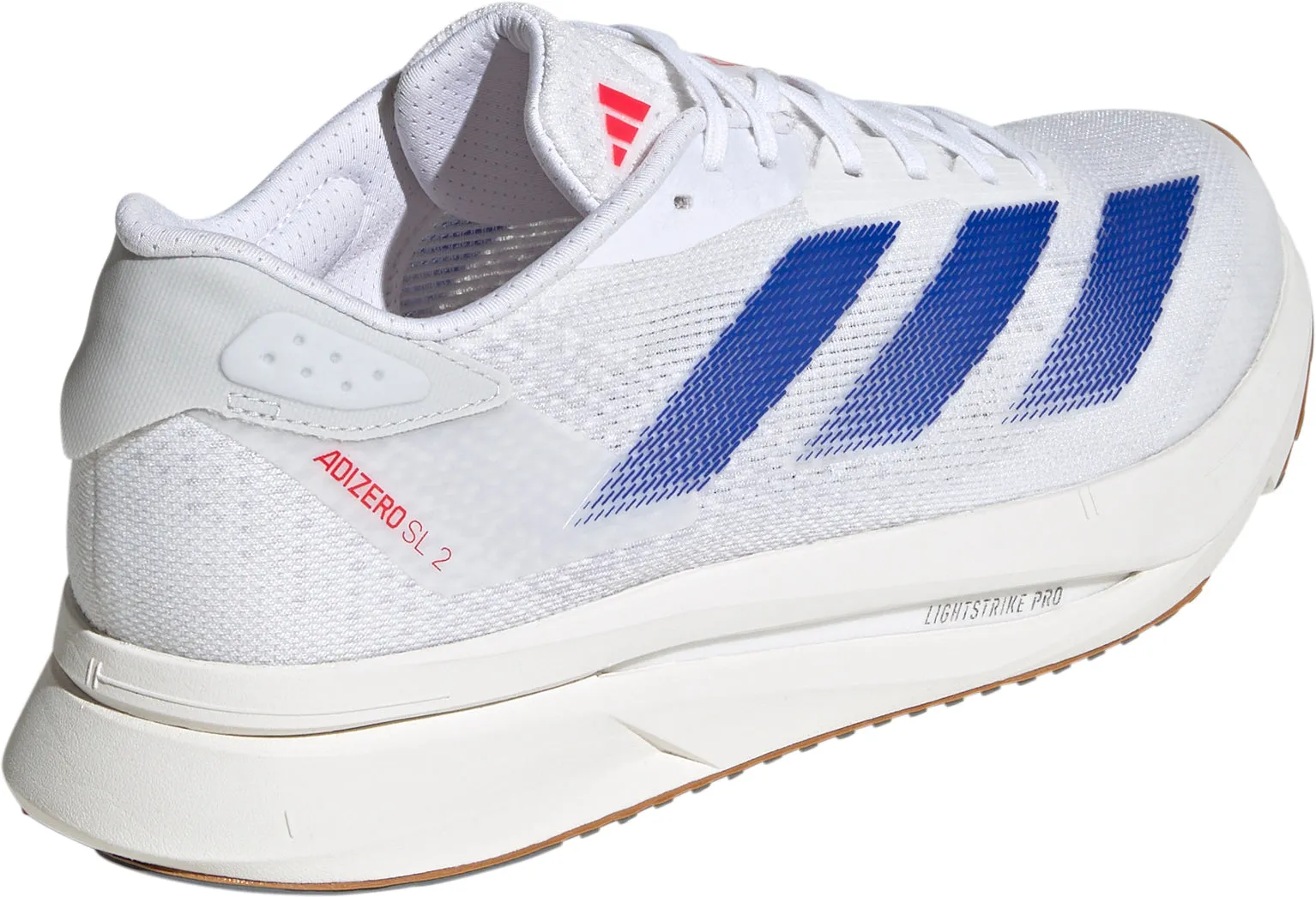 Anatomically Shaped Footbed Microfiber Lining Tech adidas Adizero SL 2 Mens Running Shoes - White