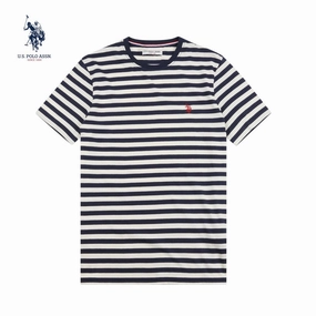 USPA ASS STRIPE T SHIRT Quality Fabric High Density Fabric