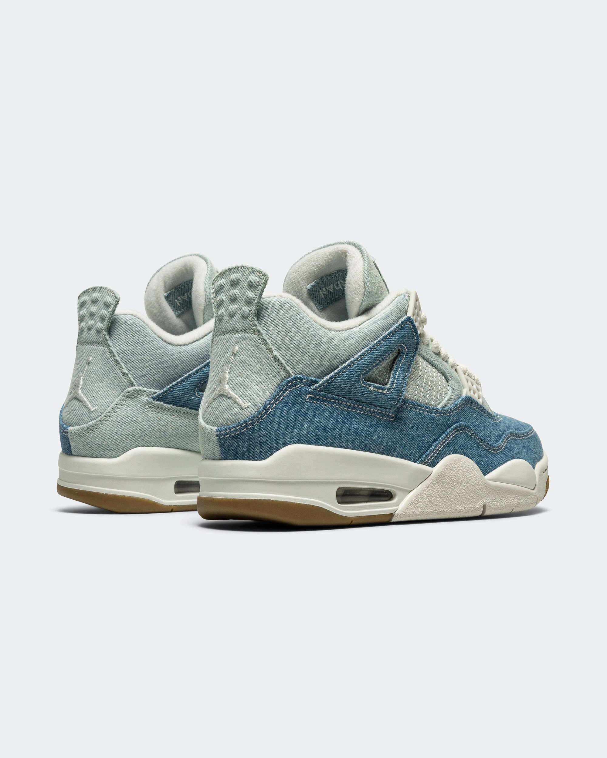 Reliable Wear Fashion Step Womens Air Jordan 4 Retro TEX - Sail/Gum Light Brown-Worn Blue
