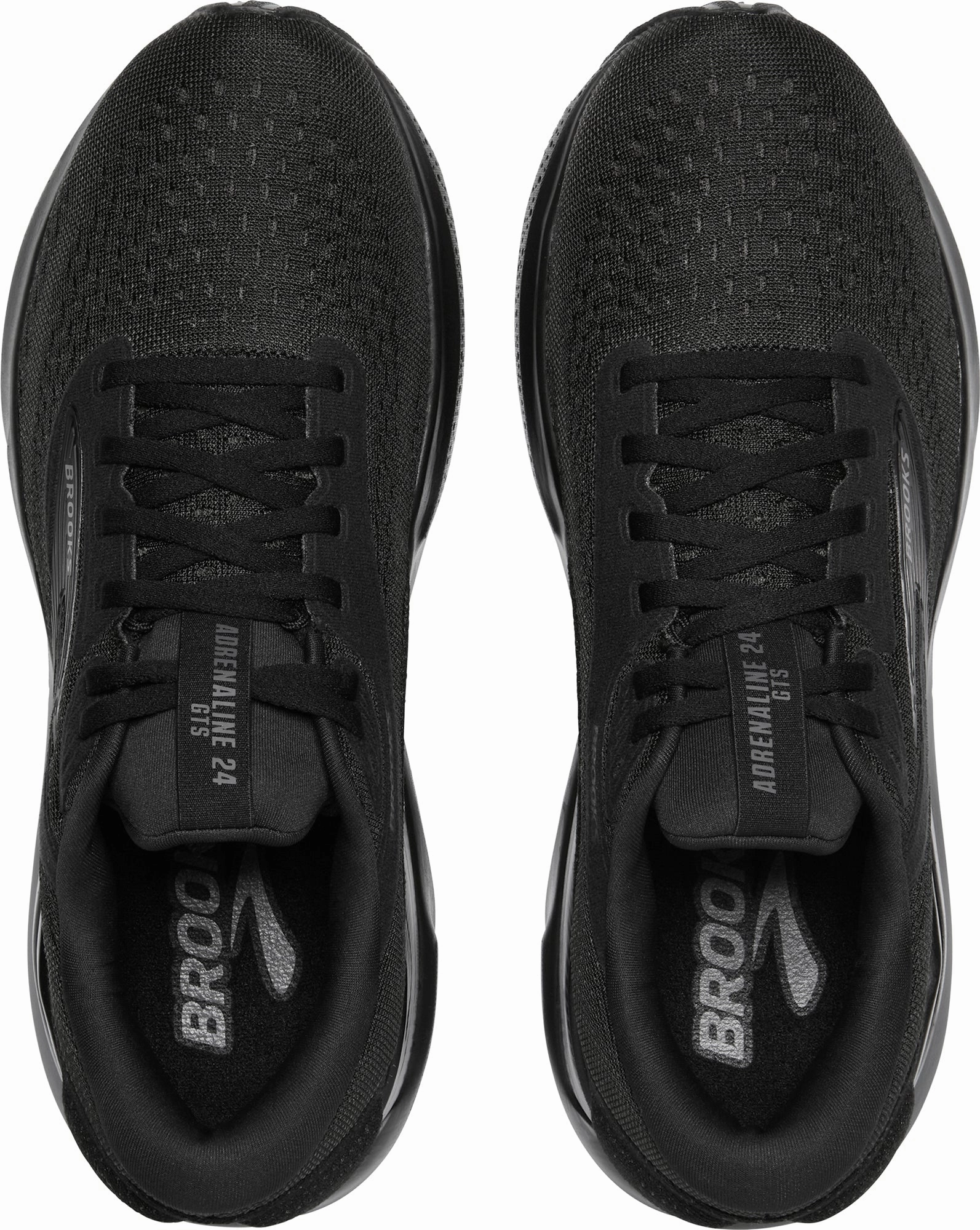 Brooks Adrenaline GTS 24 WIDE FIT (4E) Mens Running Shoes - Black Molded Arch Contour