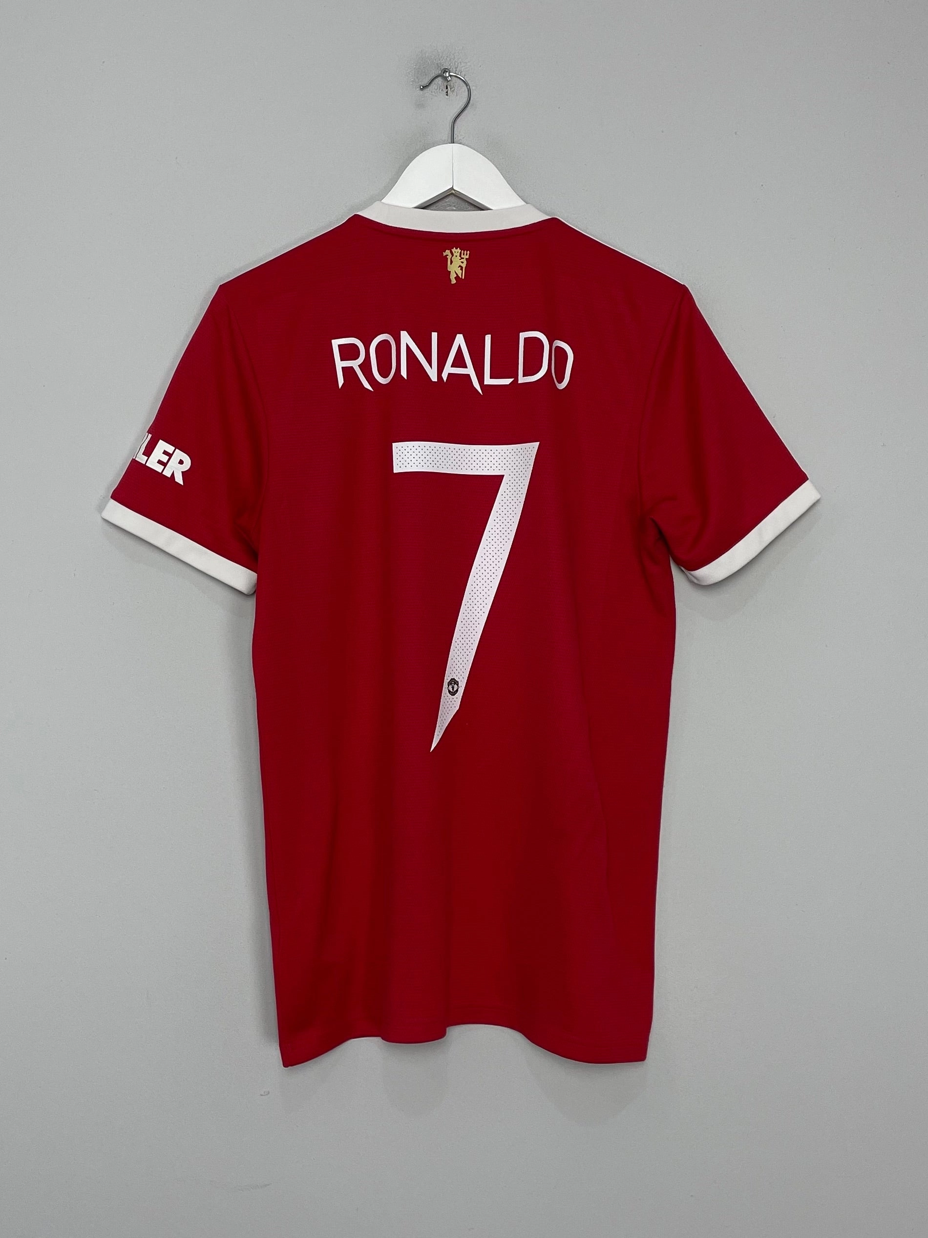 Move Support Fade Resistant Dye 2021/22 MANCHESTER UNITED RONALDO #7 HOME SHIRT (M) ADIDAS