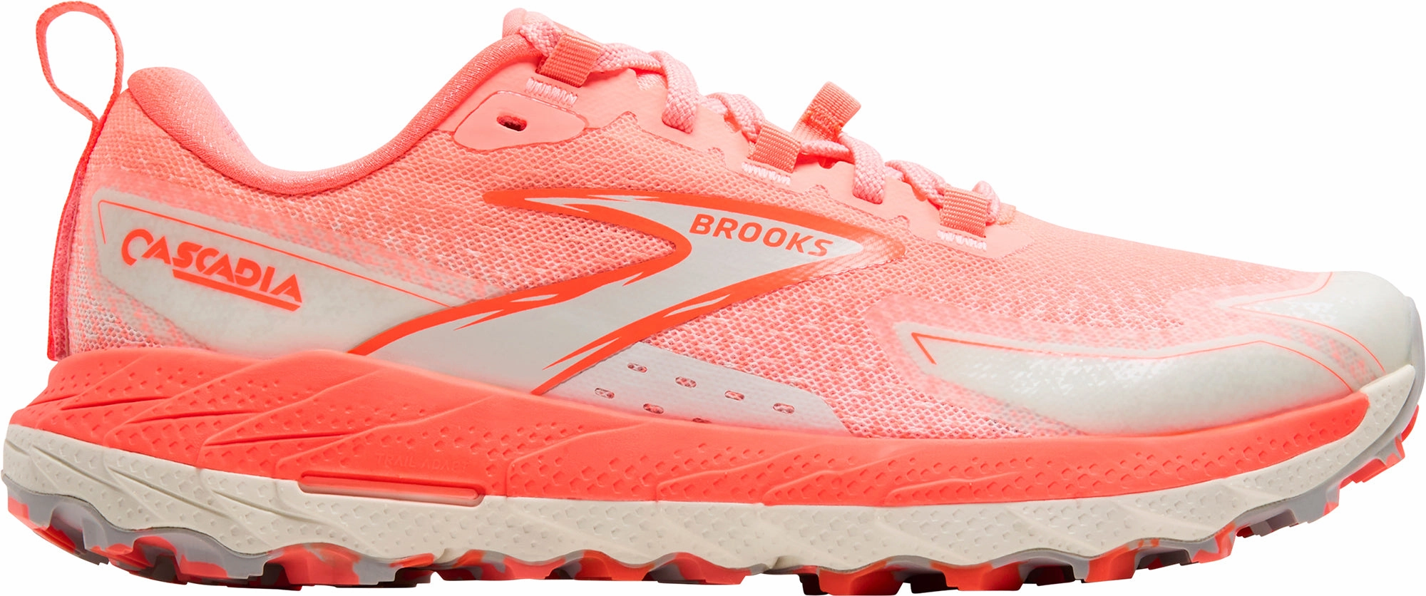 Brooks Cascadia 18 Womens Trail Running Shoes - Orange Contoured Support