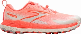 Brooks Cascadia 18 Womens Trail Running Shoes - Orange Contoured Support