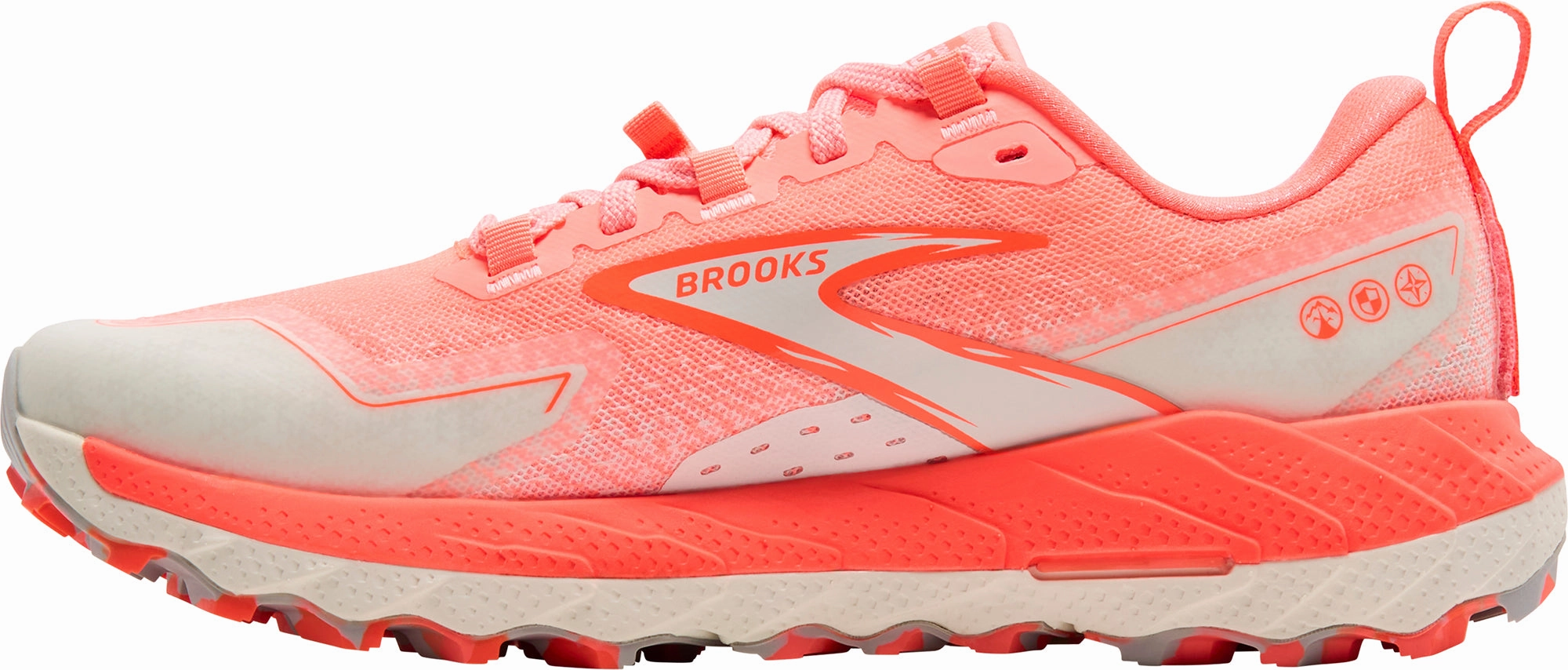 Brooks Cascadia 18 Womens Trail Running Shoes - Orange Clean Texture Sleek Outline