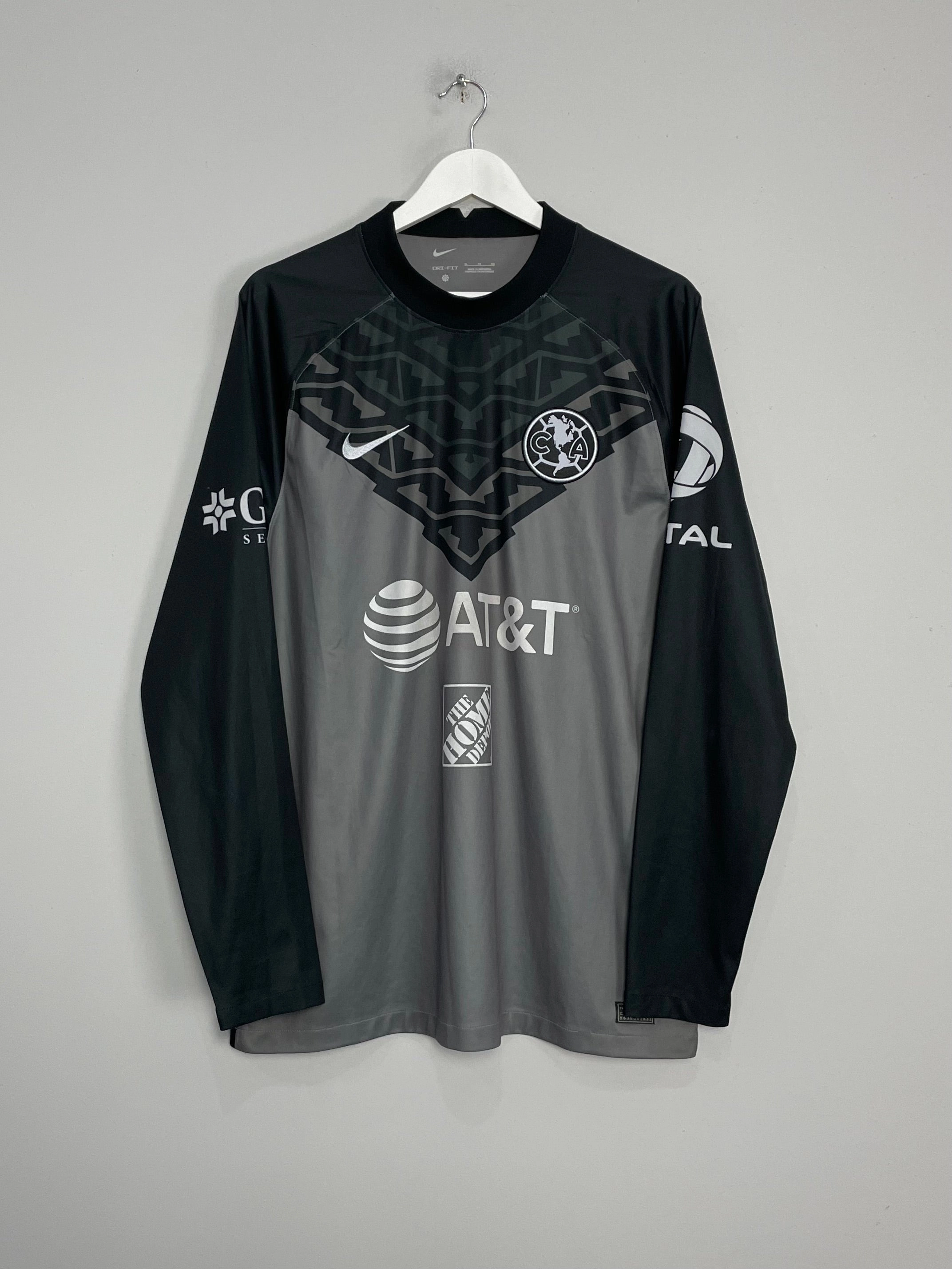 2021/22 CLUB AMERICA GK SHIRT (XL) NIKE Moisture Wicking Material Bemberg Collar Finish