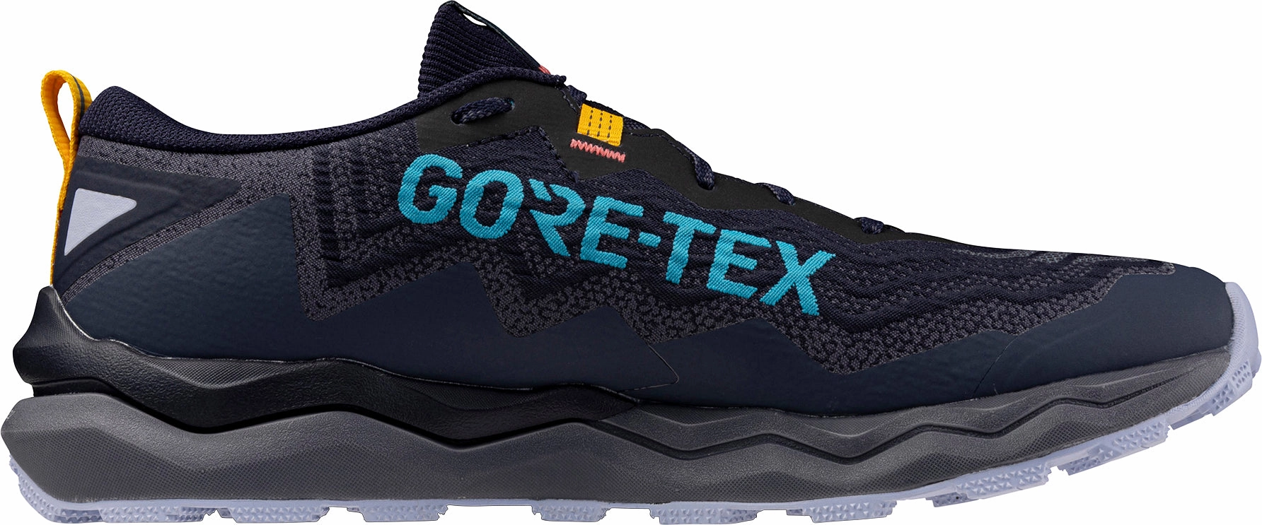 Foot Fit Orthopedic Comfort Mizuno Wave Daichi 9 GORE-TEX Mens Trail Running Shoes - Blue