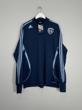 Strategic Perforation Design Comfort Stretch Fit 2012/13 KANSAS CITY *BNWT* DRILL TOP (XL) ADIDAS