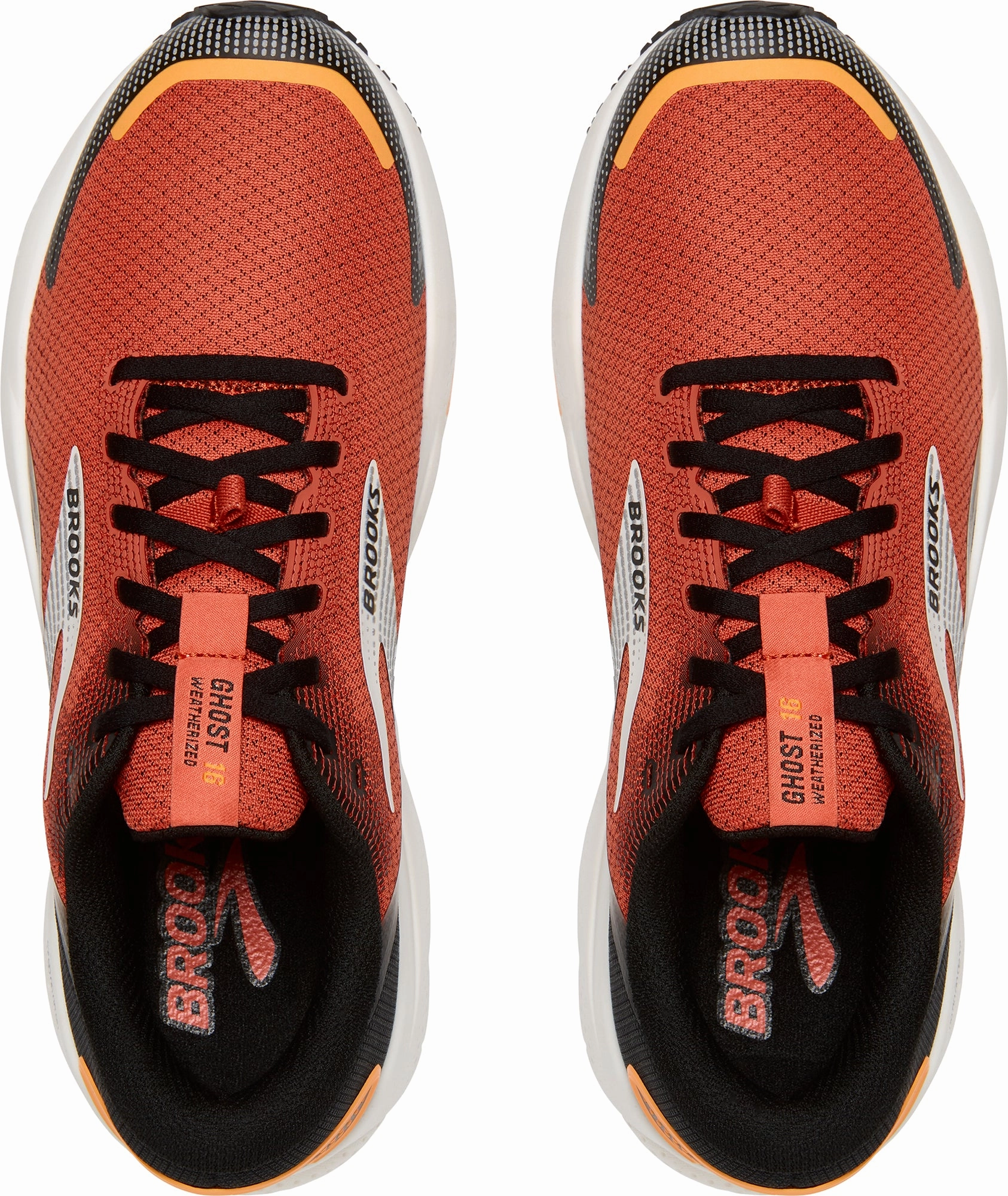 Day Ready Street Casual Brooks Ghost 16 Weatherized Mens Running Shoes - Orange