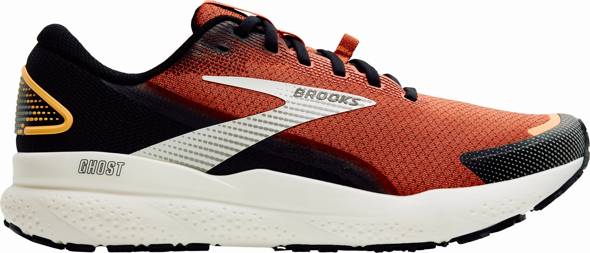 Brooks Ghost 16 Weatherized Mens Running Shoes - Orange Fashion Accent Peak Fit