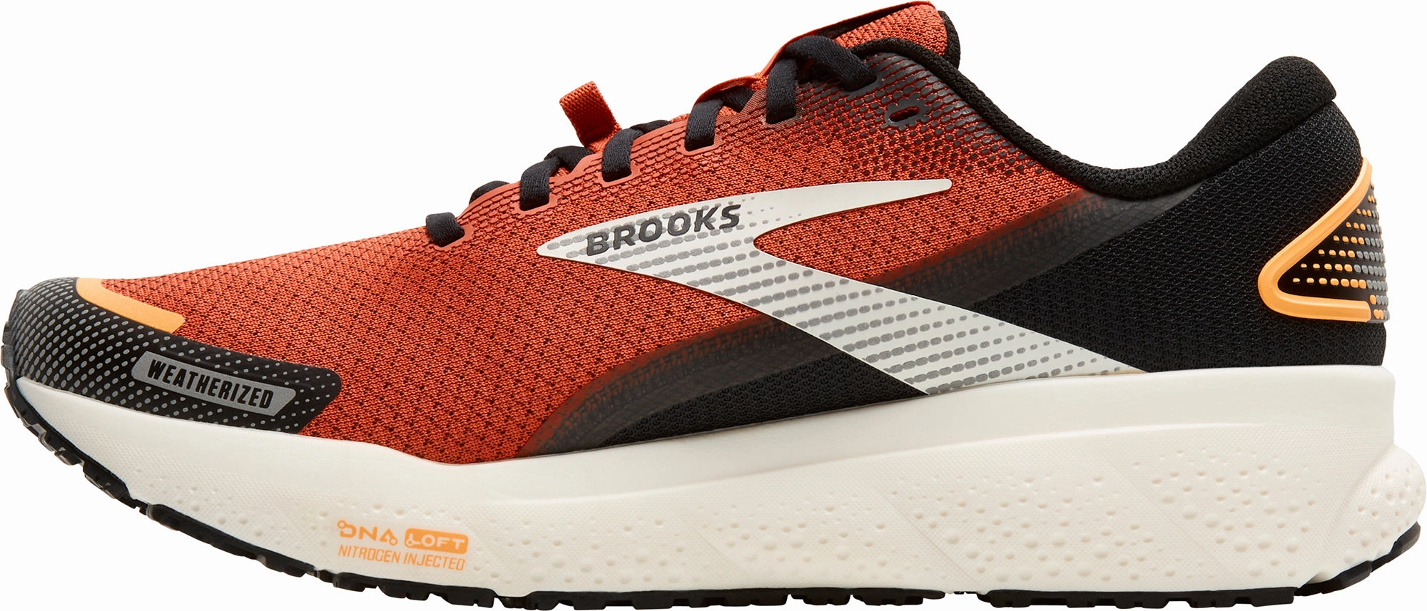 Brooks Ghost 16 Weatherized Mens Running Shoes - Orange Smooth Entry