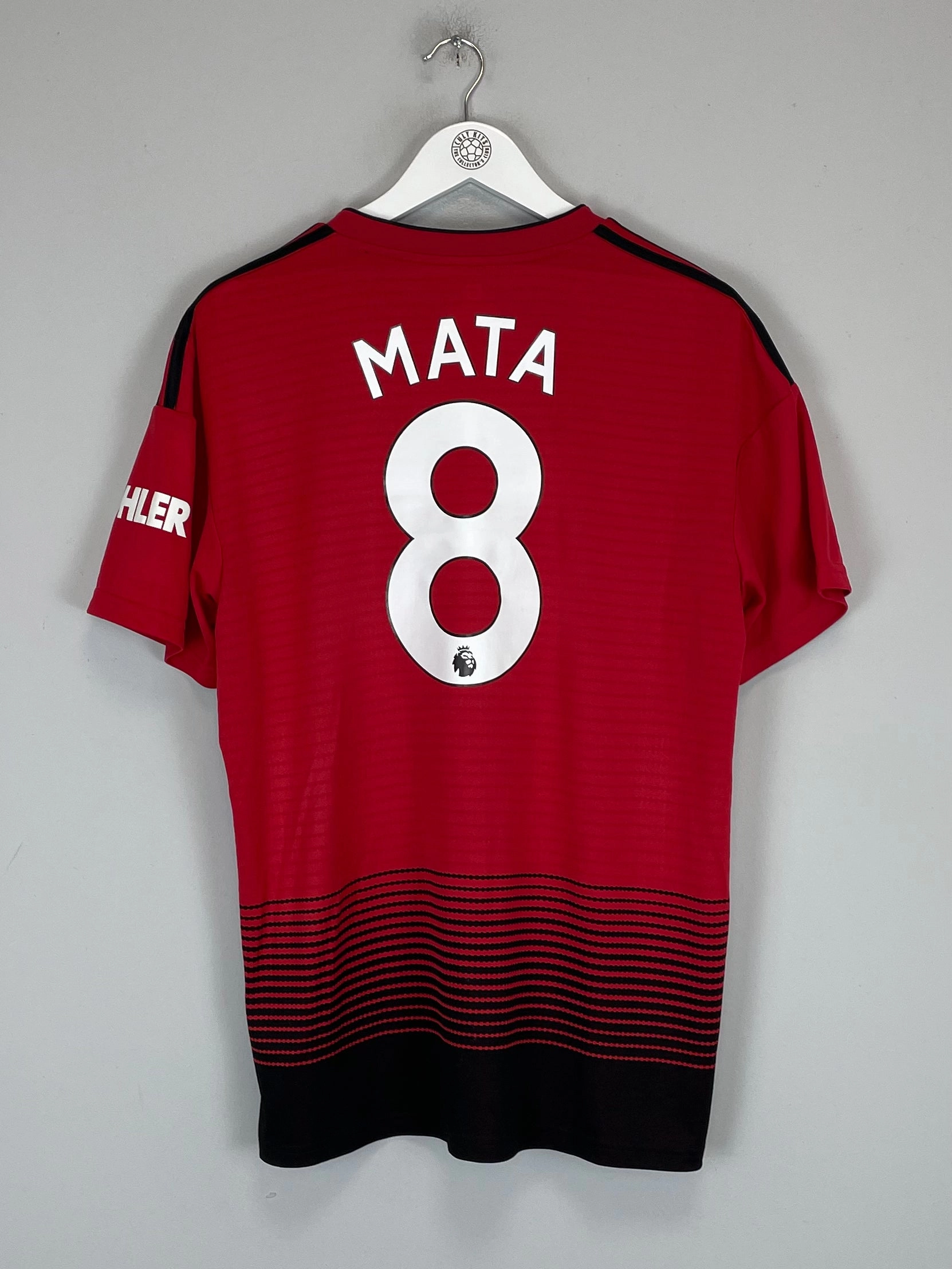 Quick Dry Technology 2018/19 MANCHESTER UNITED MATA #8 HOME SHIRT (L) ADIDAS
