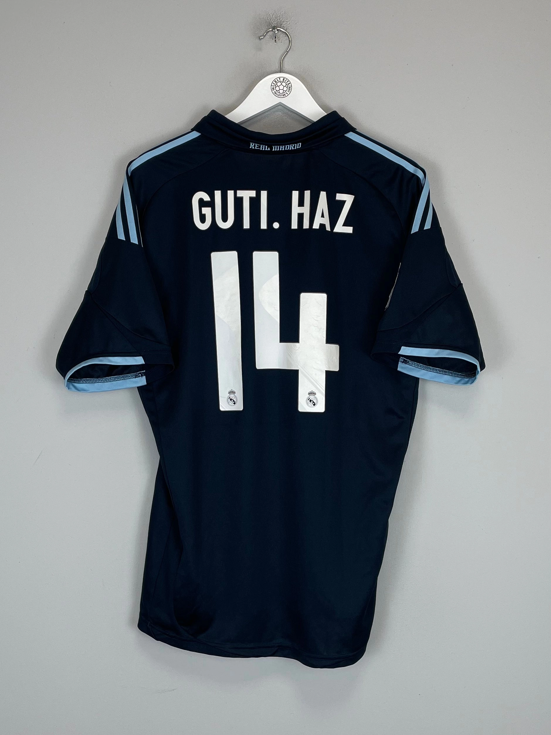 2009/10 REAL MADRID GUTI HAZ #14 AWAY SHIRT (L) ADIDAS Stylish Comfort Athletic Look