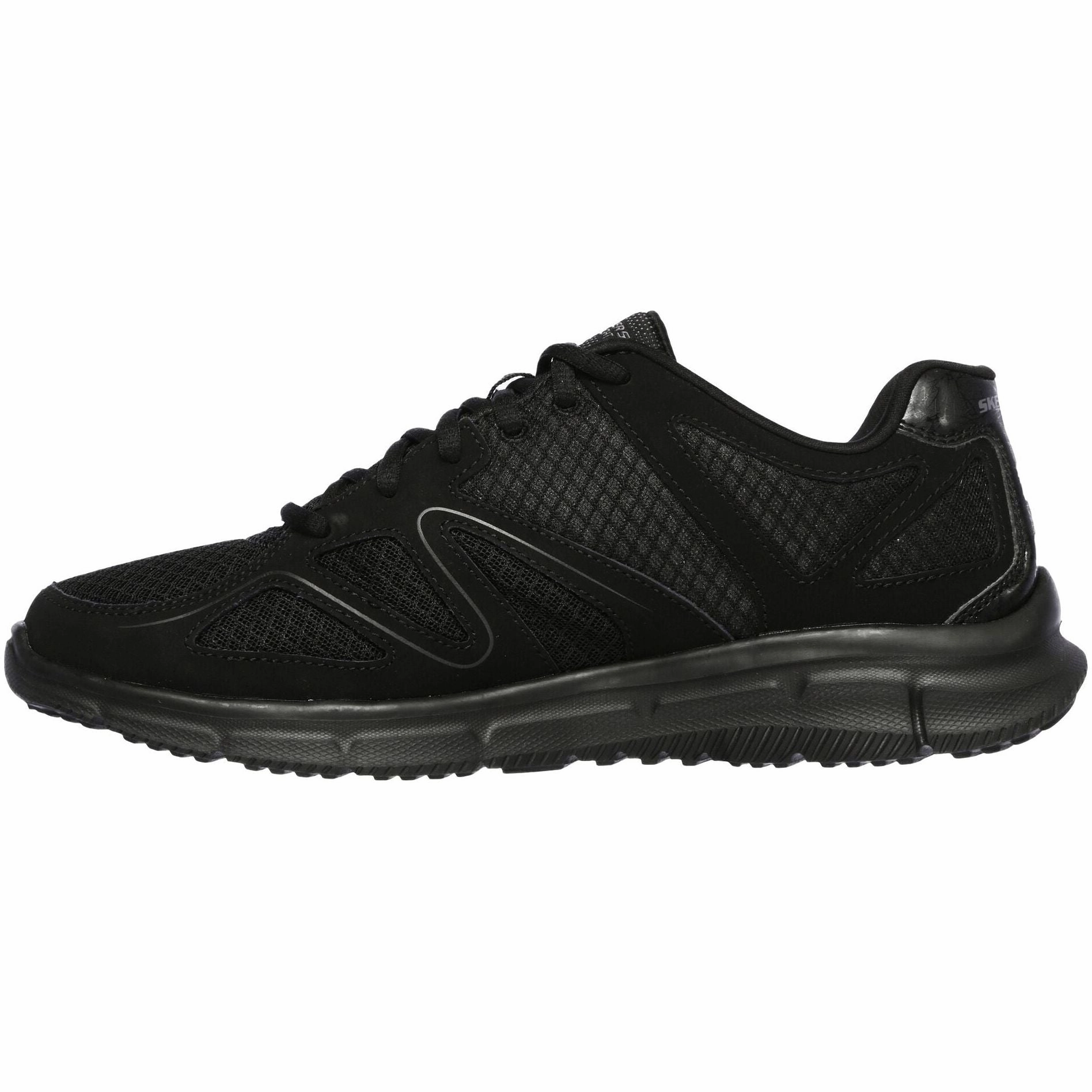 Skechers Satisfaction Flash Point Mens Training Shoes - Black Heel To Toe Drop