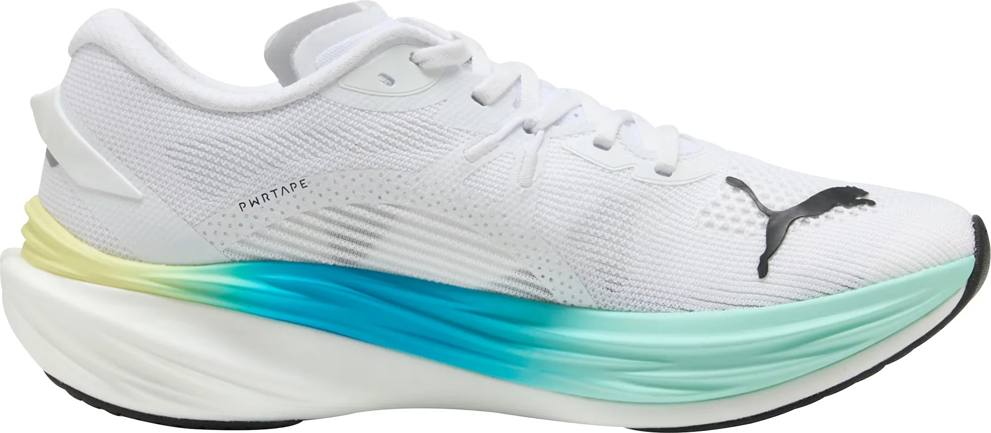 Puma Deviate Nitro 3 Mens Running Shoes - White Woven Texture