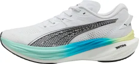 No Break In Design Balanced Arch Puma Deviate Nitro 3 Mens Running Shoes - White