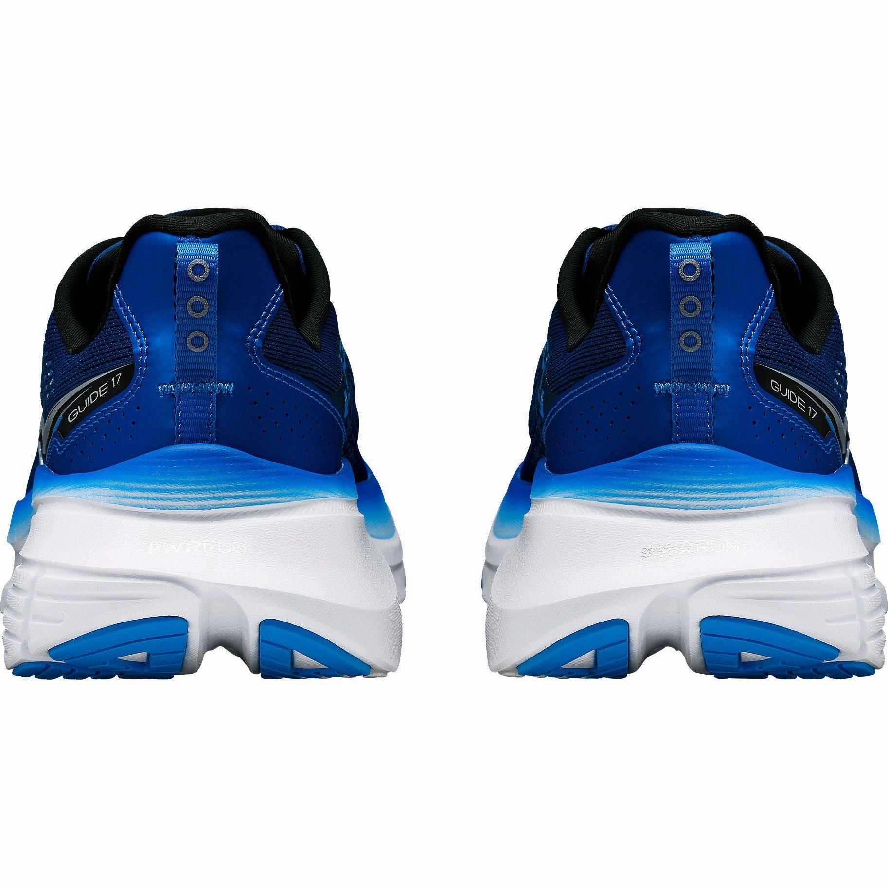 Saucony Guide 17 WIDE FIT Mens Running Shoes - Navy Balanced Base Tread Pattern