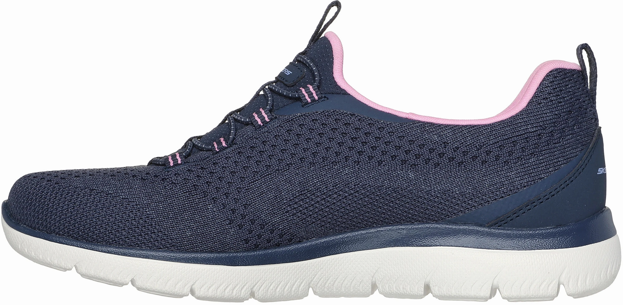 Loose Fit Heel To Toe Drop Skechers Summits New Nature Womens Training Shoes - Blue