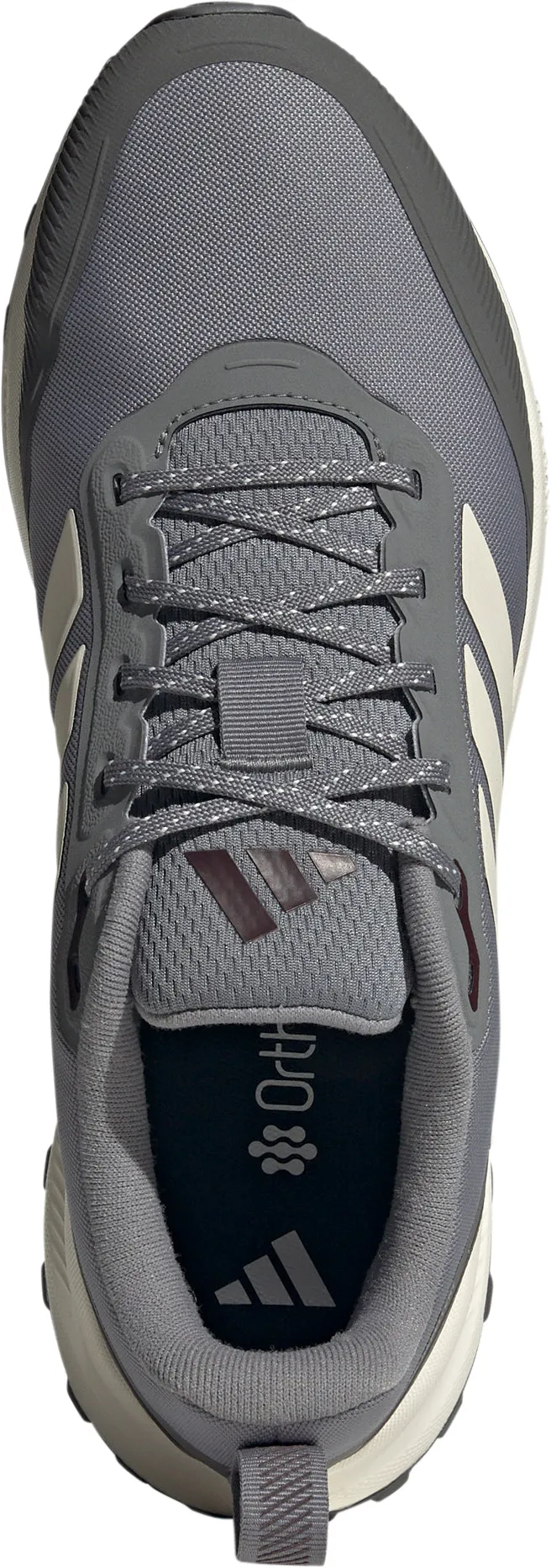 adidas RunFalcon 5 TR Mens Running Shoes - Grey Heel Cup Stability Hydrophobic Upper Coating