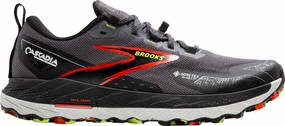 Brooks Cascadia 18 GORE-TEX Mens Trail Running Shoes - Grey Dynamic Flex Neck Eco Friendly Build
