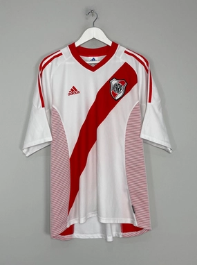 2002/04 RIVER PLATE HOME SHIRT (XL) ADIDAS Quick Evaporation Knit