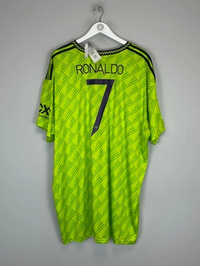 Quick Release Cuffs 2022/23 MANCHESTER UNITED RONALDO #7 *BNWT* THIRD SHIRT (XXXXL) ADIDAS
