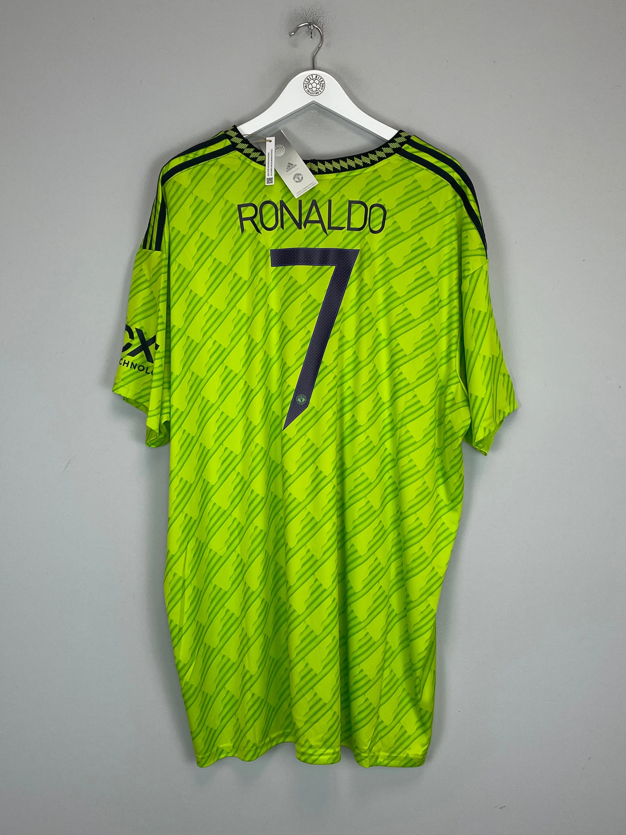 Quick Release Cuffs 2022/23 MANCHESTER UNITED RONALDO #7 *BNWT* THIRD SHIRT (XXXXL) ADIDAS