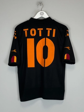 2004/05 ROMA TOTTI #10 AWAY SHIRT (S) DIADORA Breathable mesh Breath Flow