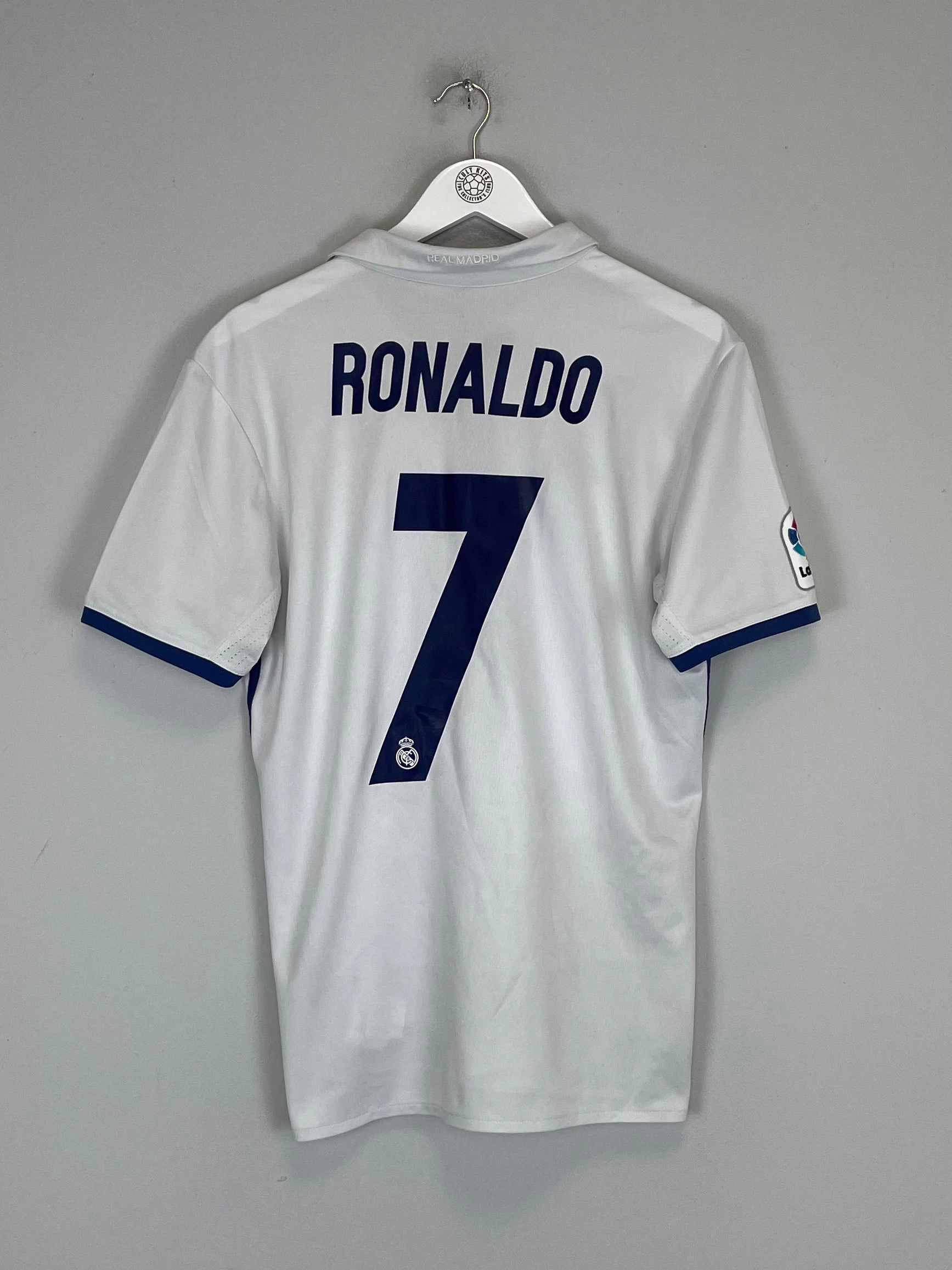 Unisex style Reflective Detail 2016/17 REAL MADRID RONALDO #7 HOME SHIRT (M) ADIDAS