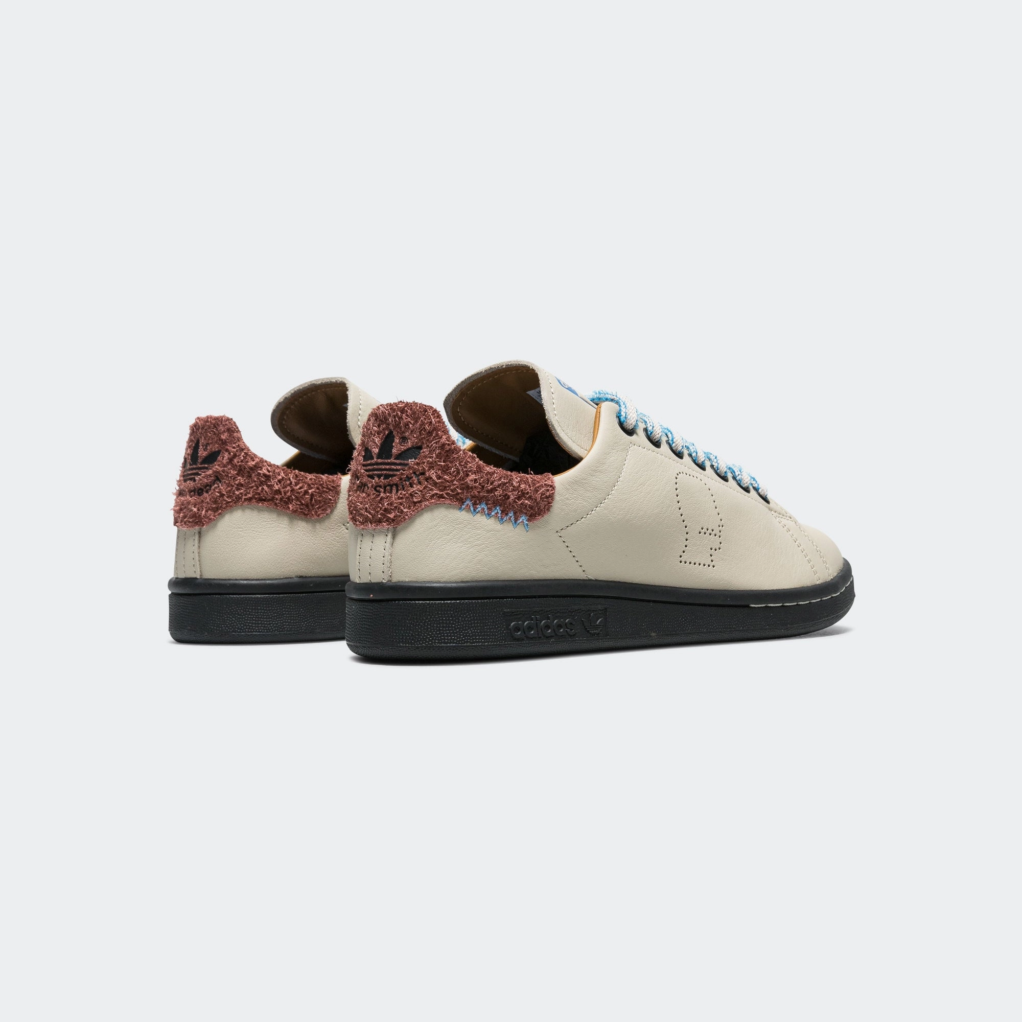 QuickDry High Traction Grip Stan Smith x Brain Dead - Clear Brown/Bahia Light Blue-Mesa