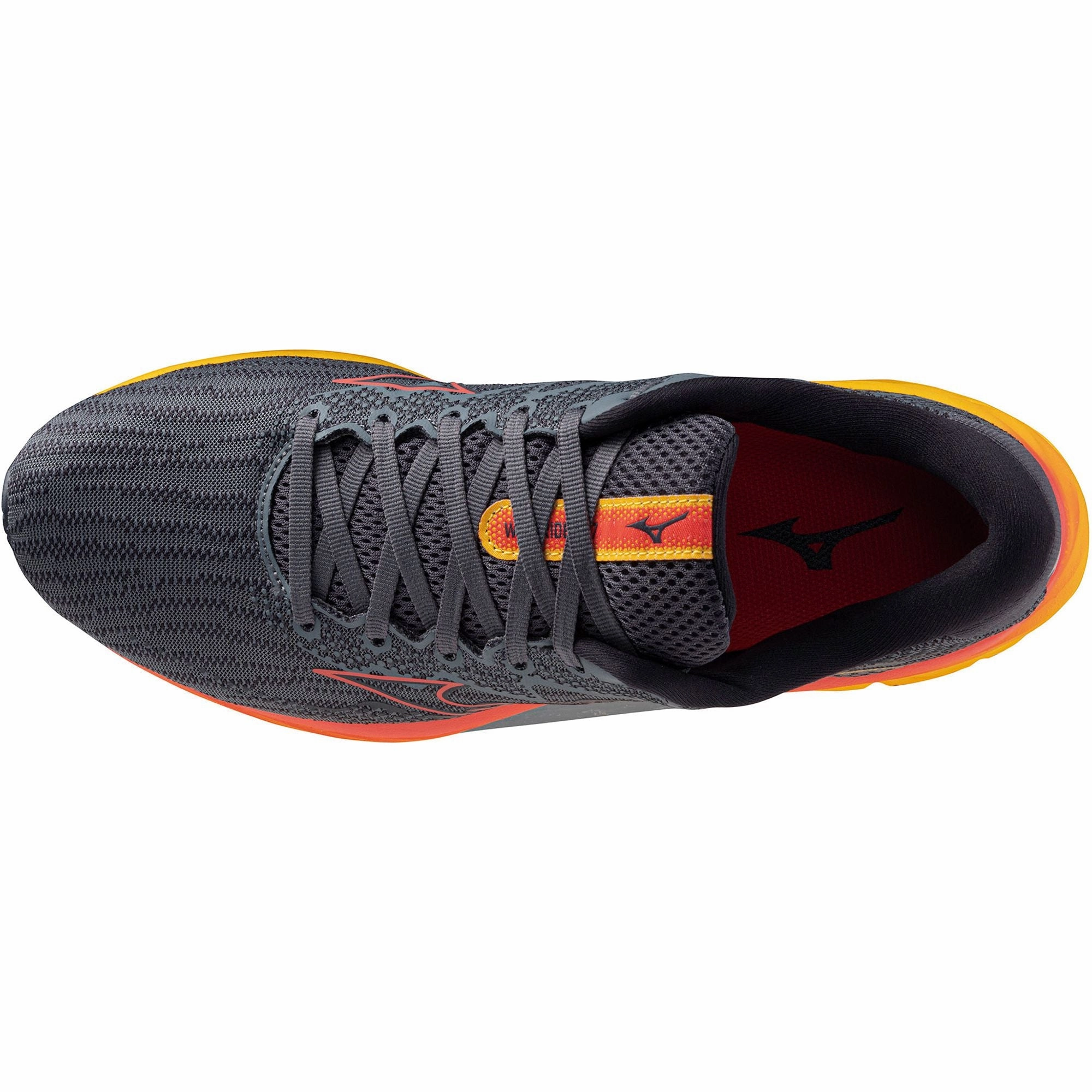 Core Support Walk Lifestyle Mizuno Wave Rider 27 Mens Running Shoes - Grey