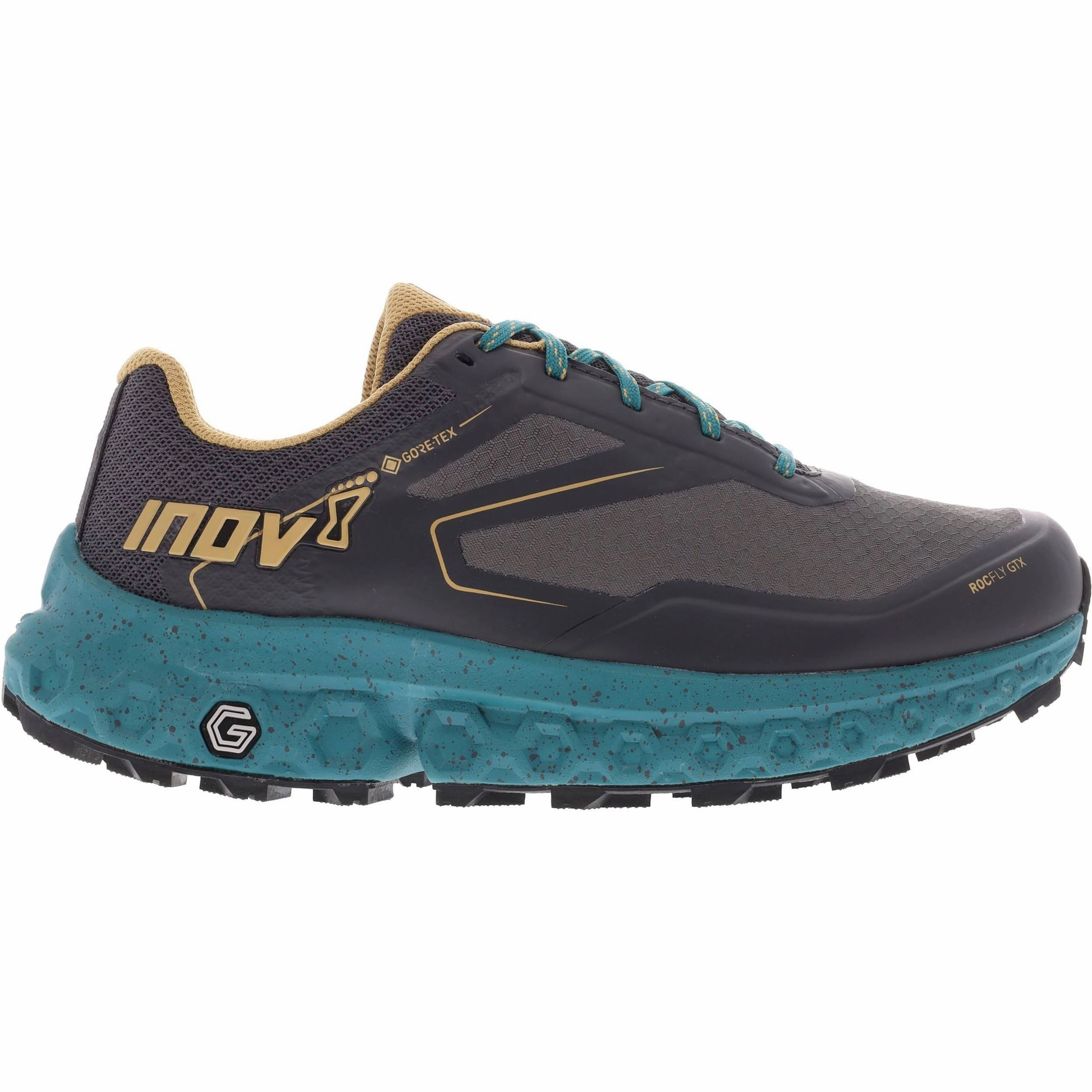 Speed Trek Mud Traction Inov8 RocFly G 350 GORE-TEX Womens Walking Shoes - Grey