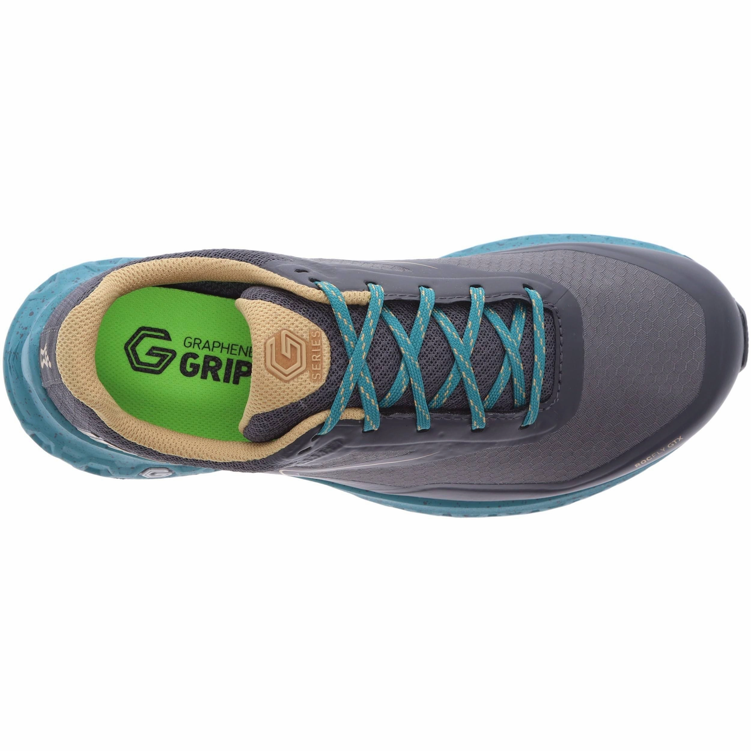 Strong Traction Inov8 RocFly G 350 GORE-TEX Womens Walking Shoes - Grey