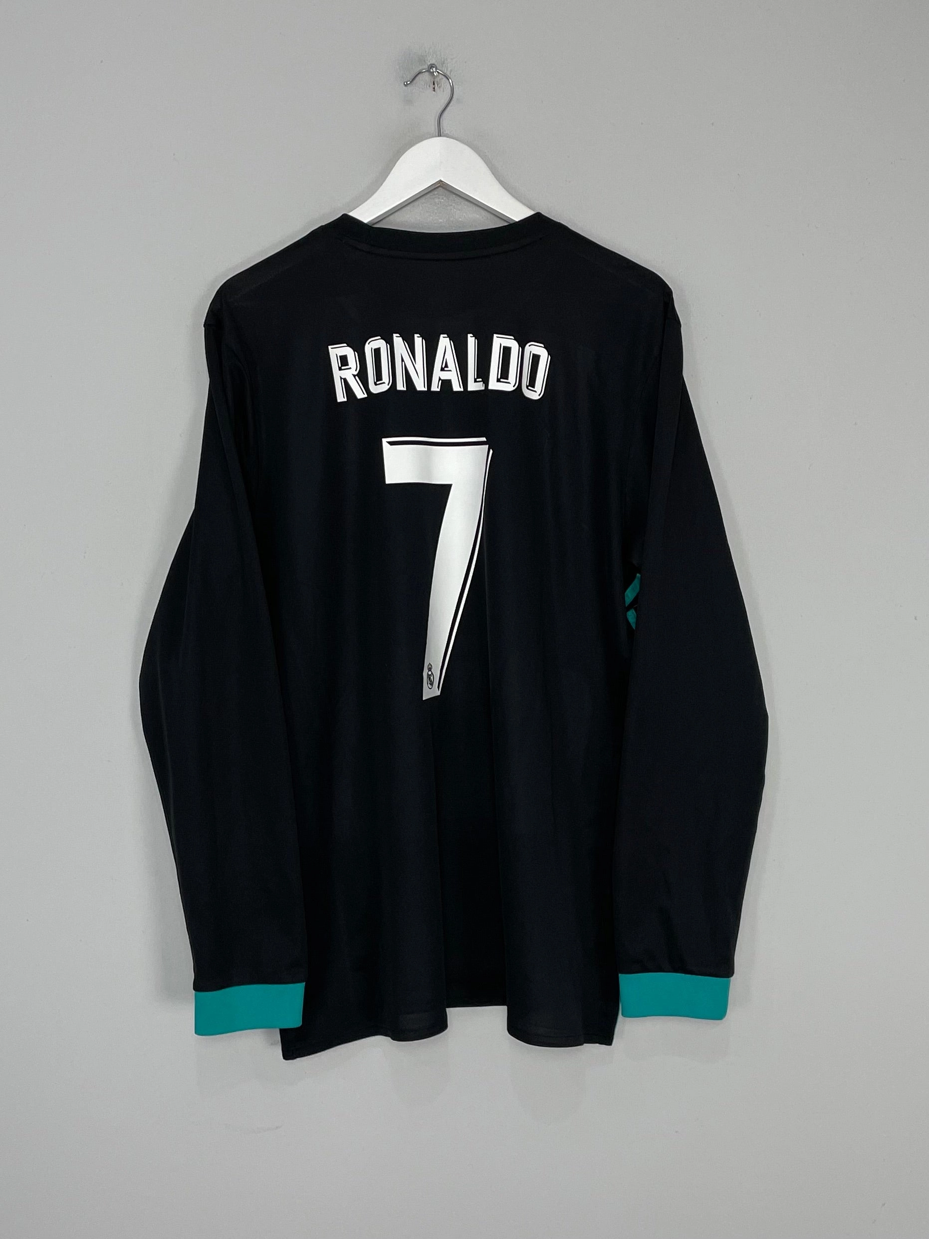 Dynamic Comfort 2017/18 REAL MADRID RONALDO #7 L/S AWAY SHIRT (XL) ADIDAS