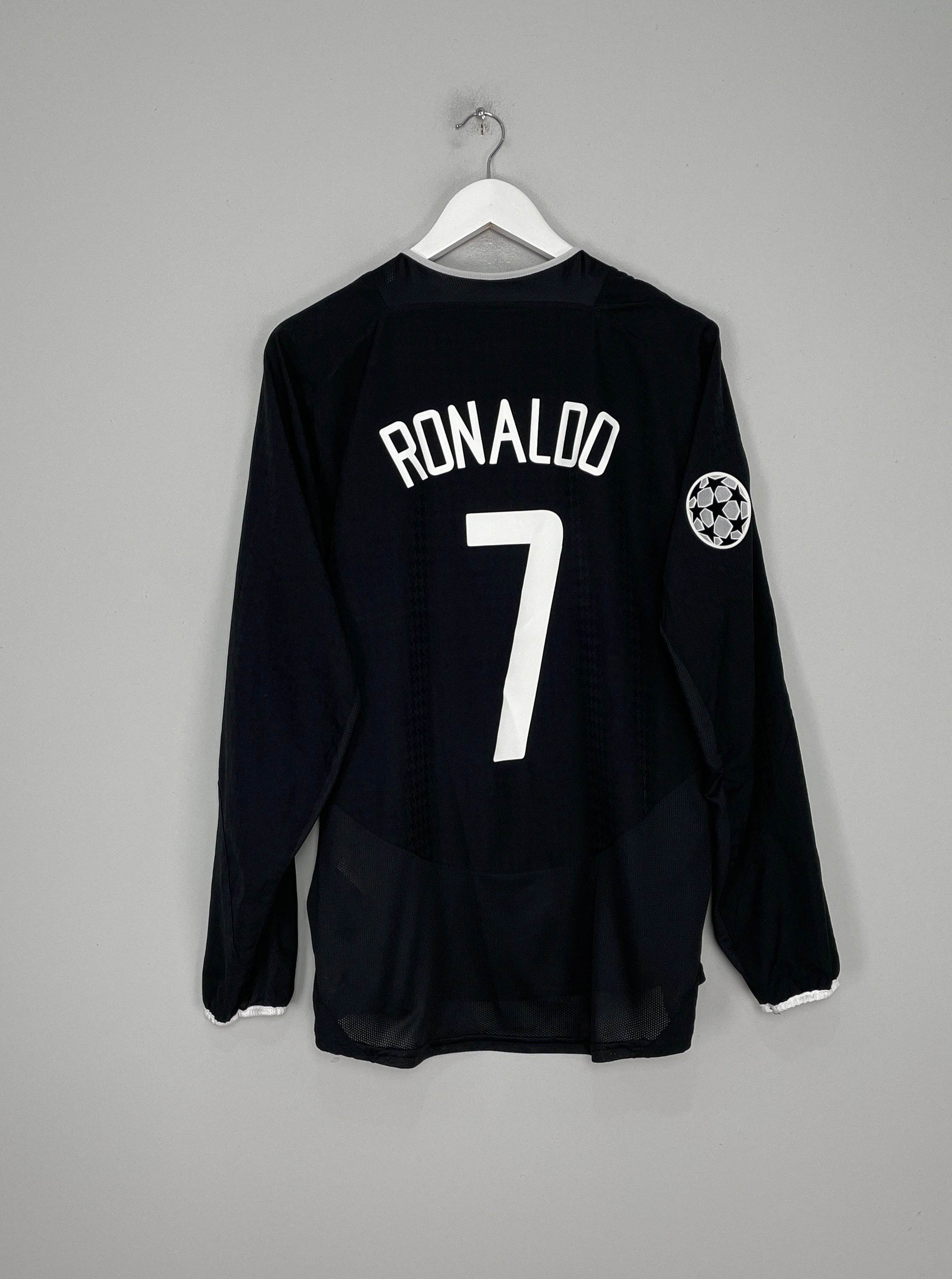 2003/05 MANCHESTER UNITED RONALDO #7 L/S C/L AWAY SHIRT (L) NIKE gear up