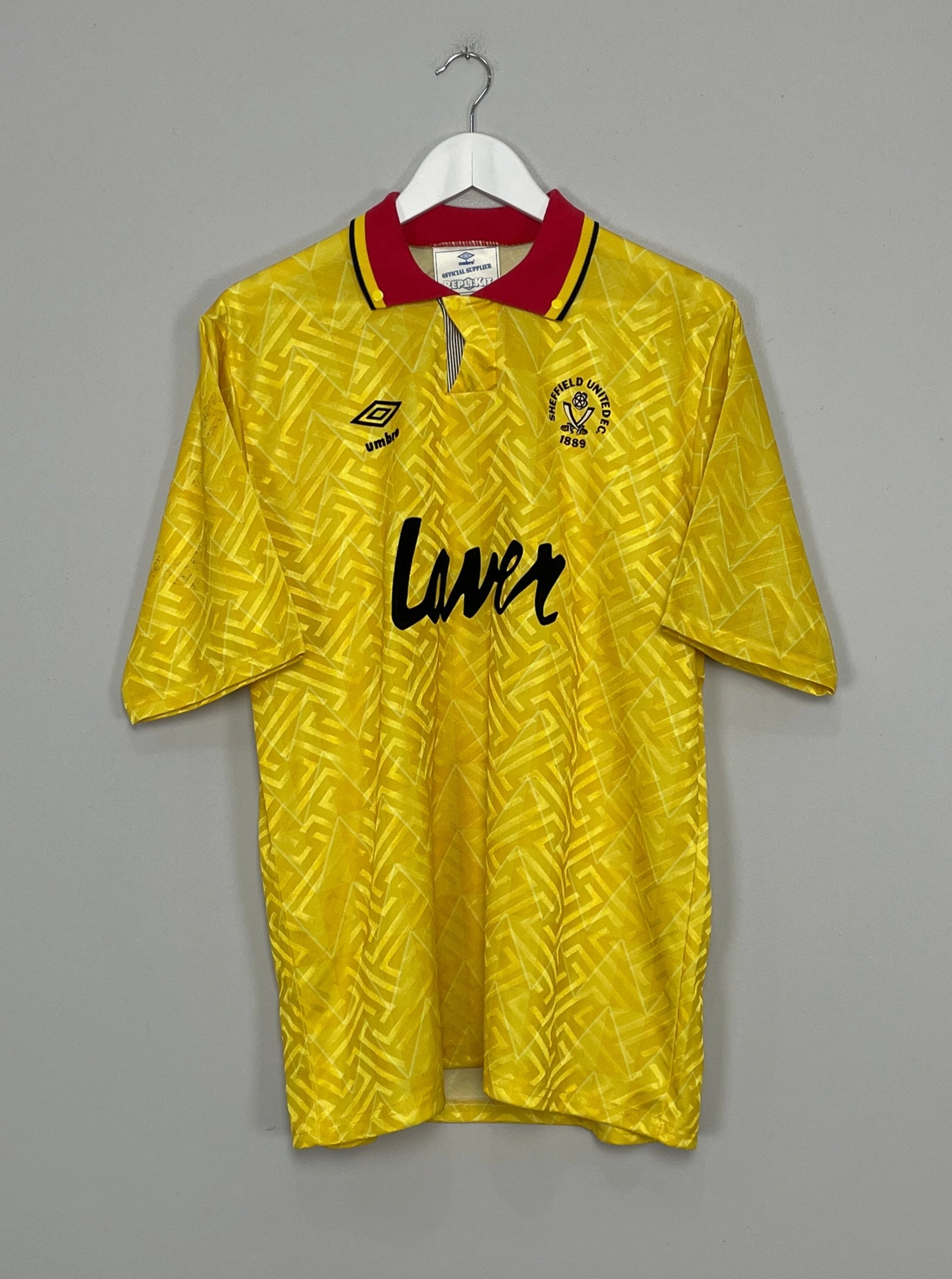 Fitted Look Agile Motion 1991/92 SHEFFIELD UNITED AWAY (L) UMBRO