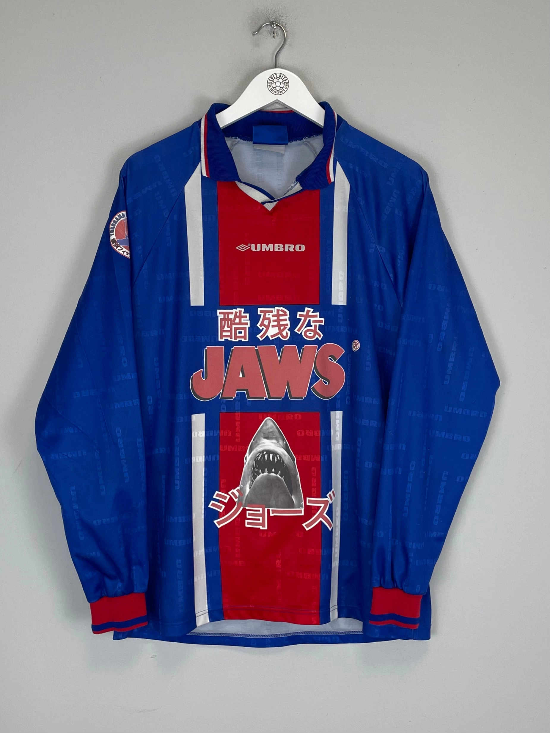 Lightweight Weave 1997/98 JAWS X JAPANESE MOVIE MASHUP SHIRT (L) UMBRO