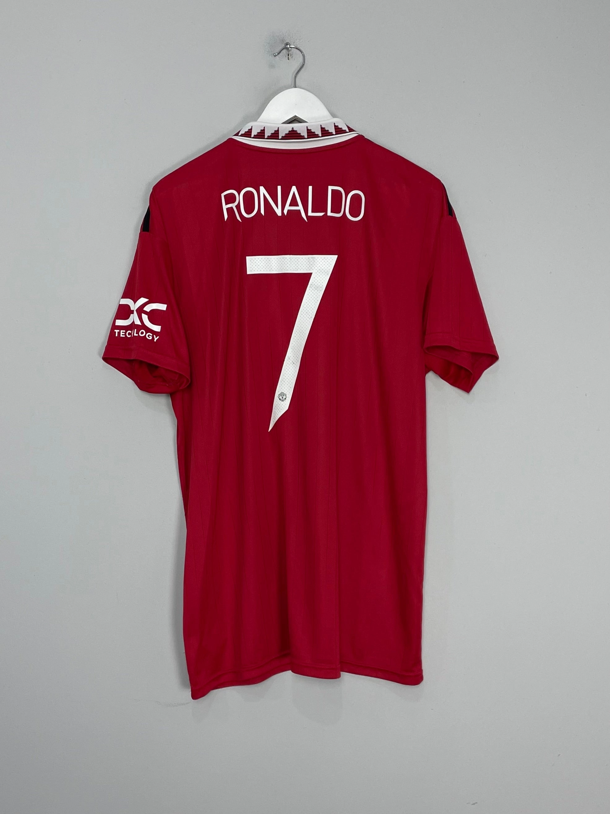 2022/23 MANCHESTER UNITED RONALDO #7 HOME SHIRT (XL) ADIDAS Fit For Action No Limits