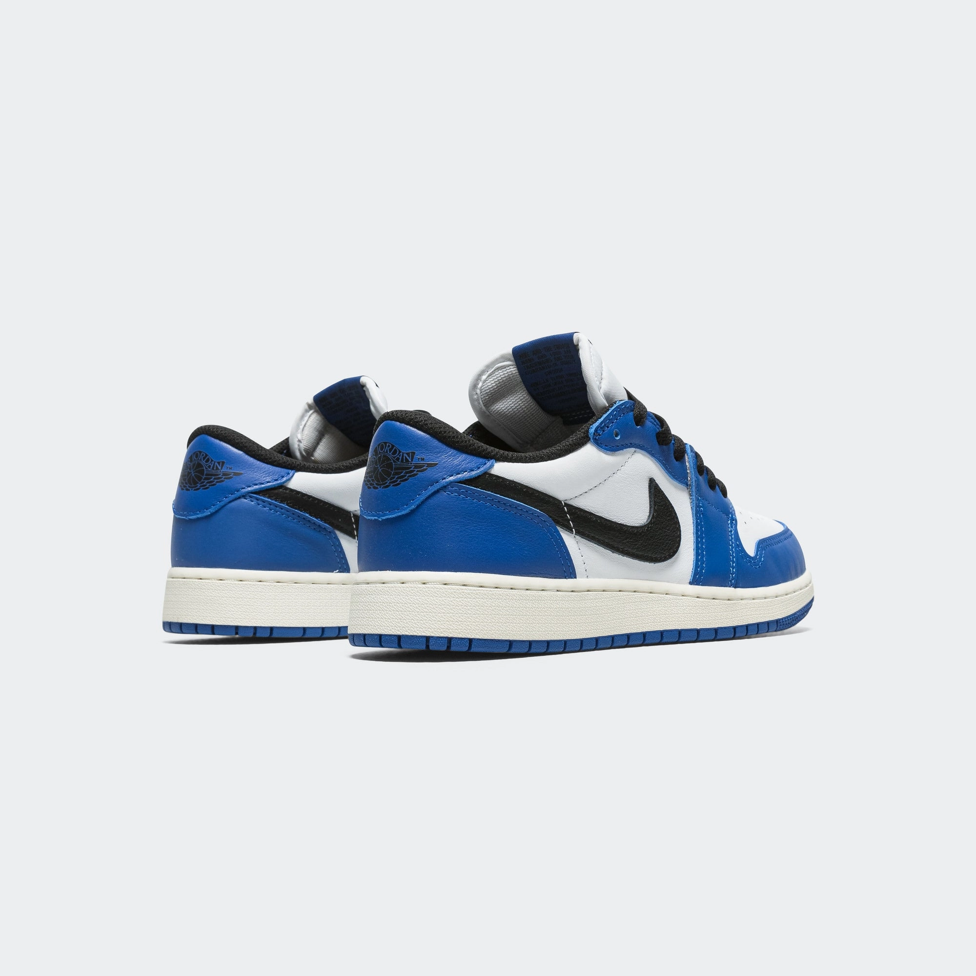 Air Jordan 1 Low OG (GS) - White/Black-Game Royal-Sail comfortable socks