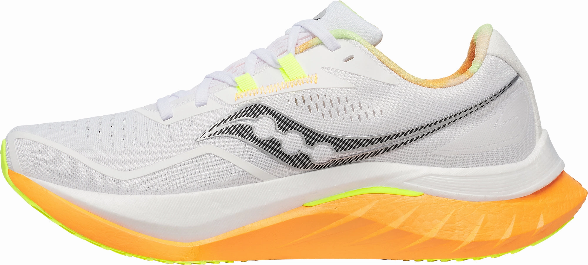 Saucony Endorphin Speed 4 Mens Running Shoes - Grey Lockdown Lacing System Ergonomic Design