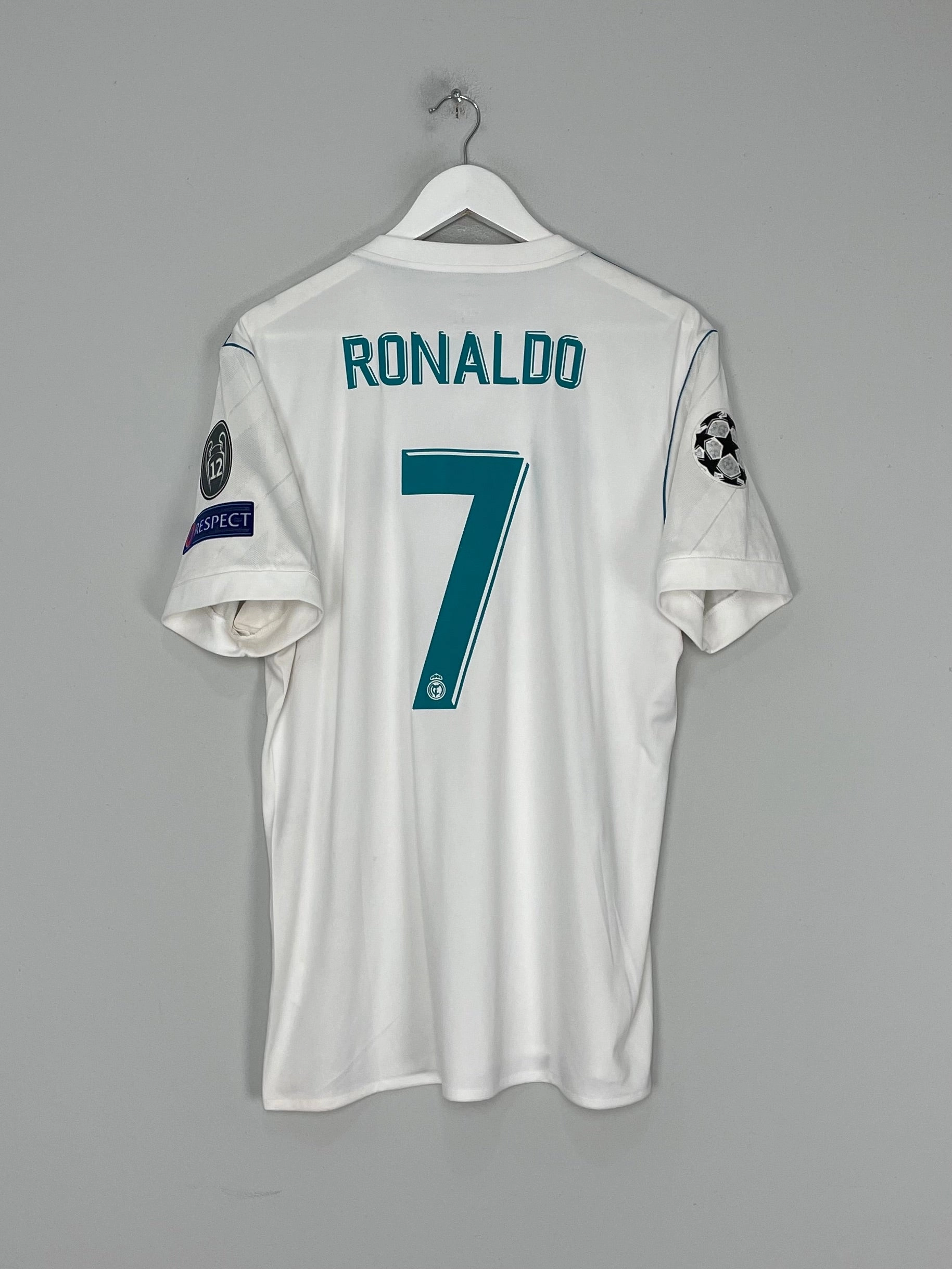 Smooth Coverage 2017/18 REAL MADRID RONALDO #7 C/L HOME SHIRT (L) ADIDAS