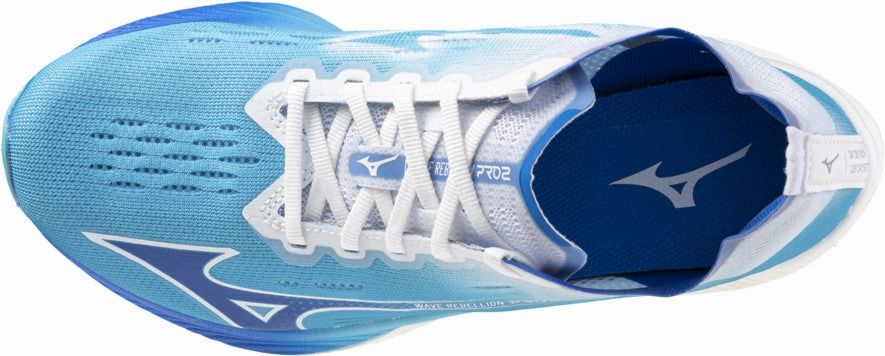 Mizuno Wave Rebellion Pro 2 Womens Running Shoes - Blue Drive Motion Torsional Stability Frame