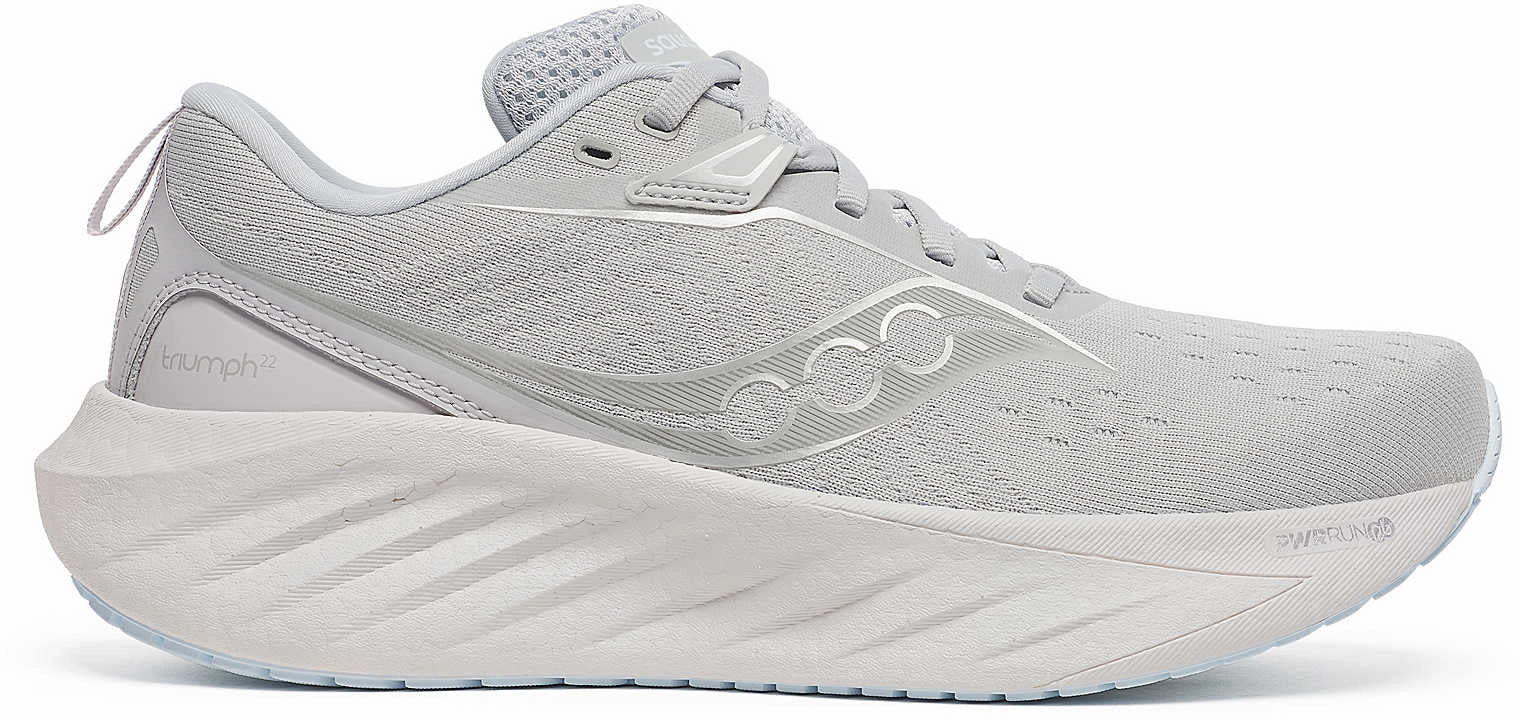 Saucony Triumph 22 Womens Running Shoes - Grey Fit Daily Light Structure