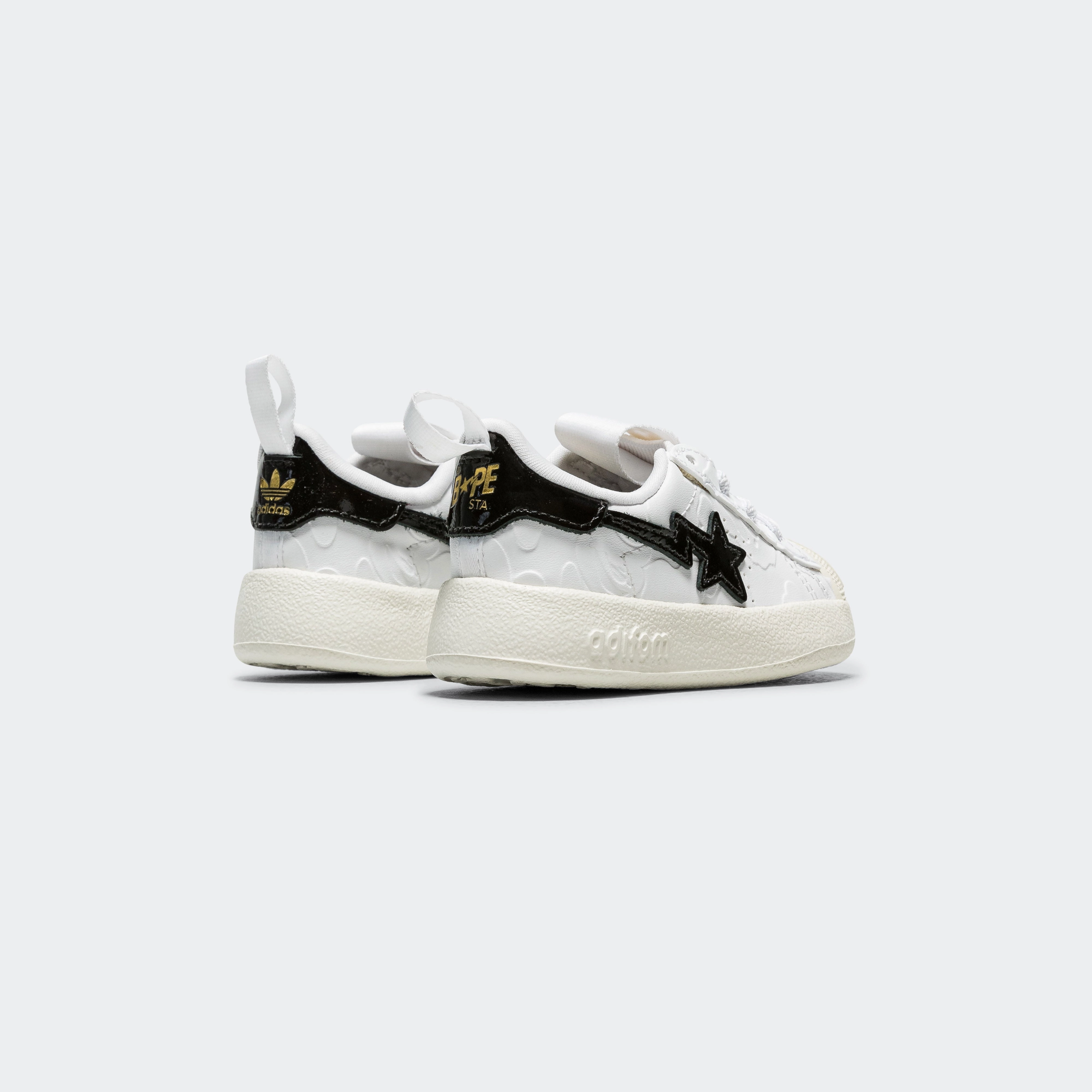 Superstar V BAPE 360 Toddler - Footwear White/Core Black-Gold Metallic breathable insole