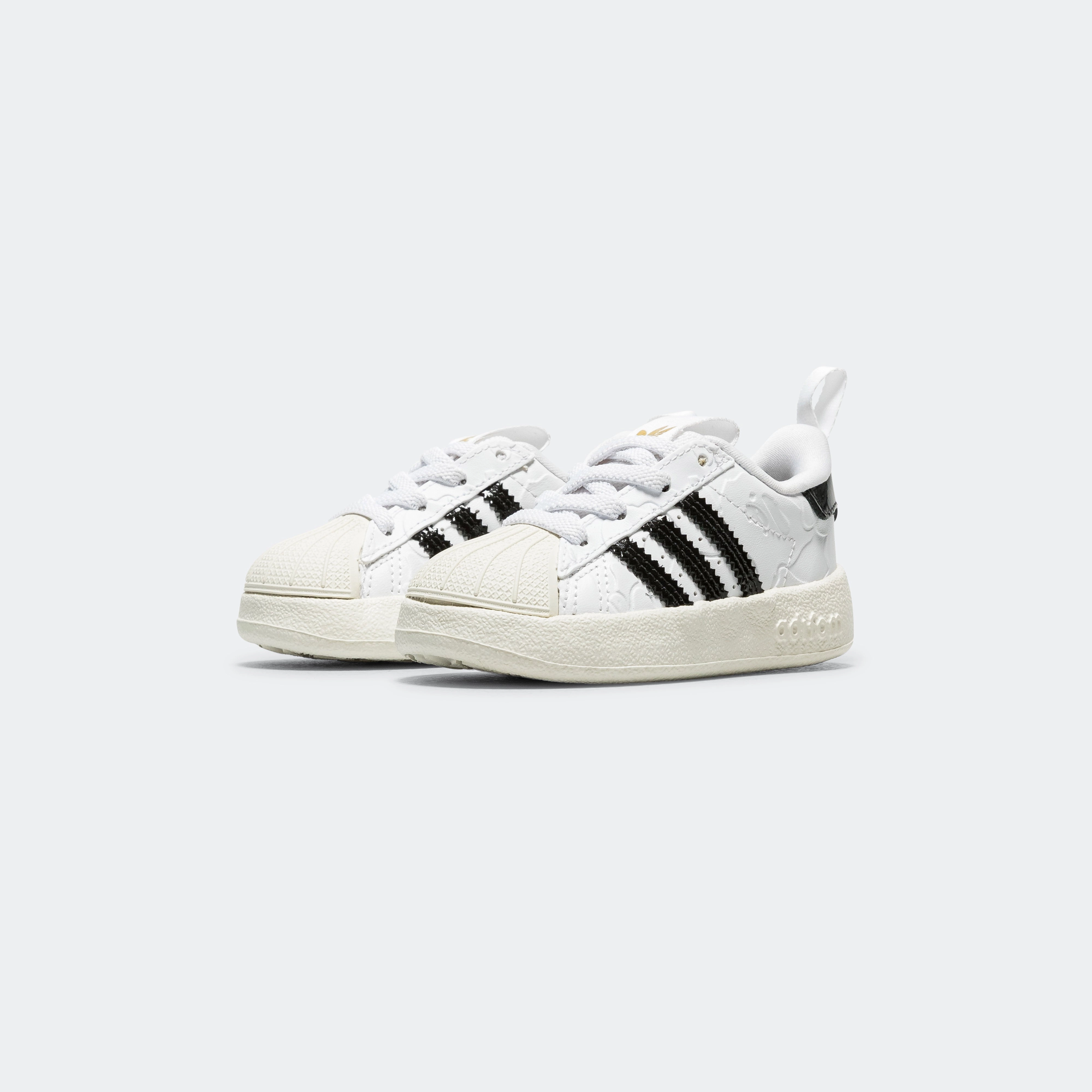 Superstar V BAPE 360 Toddler - Footwear White/Core Black-Gold Metallic Effortless Feel Leather Upper