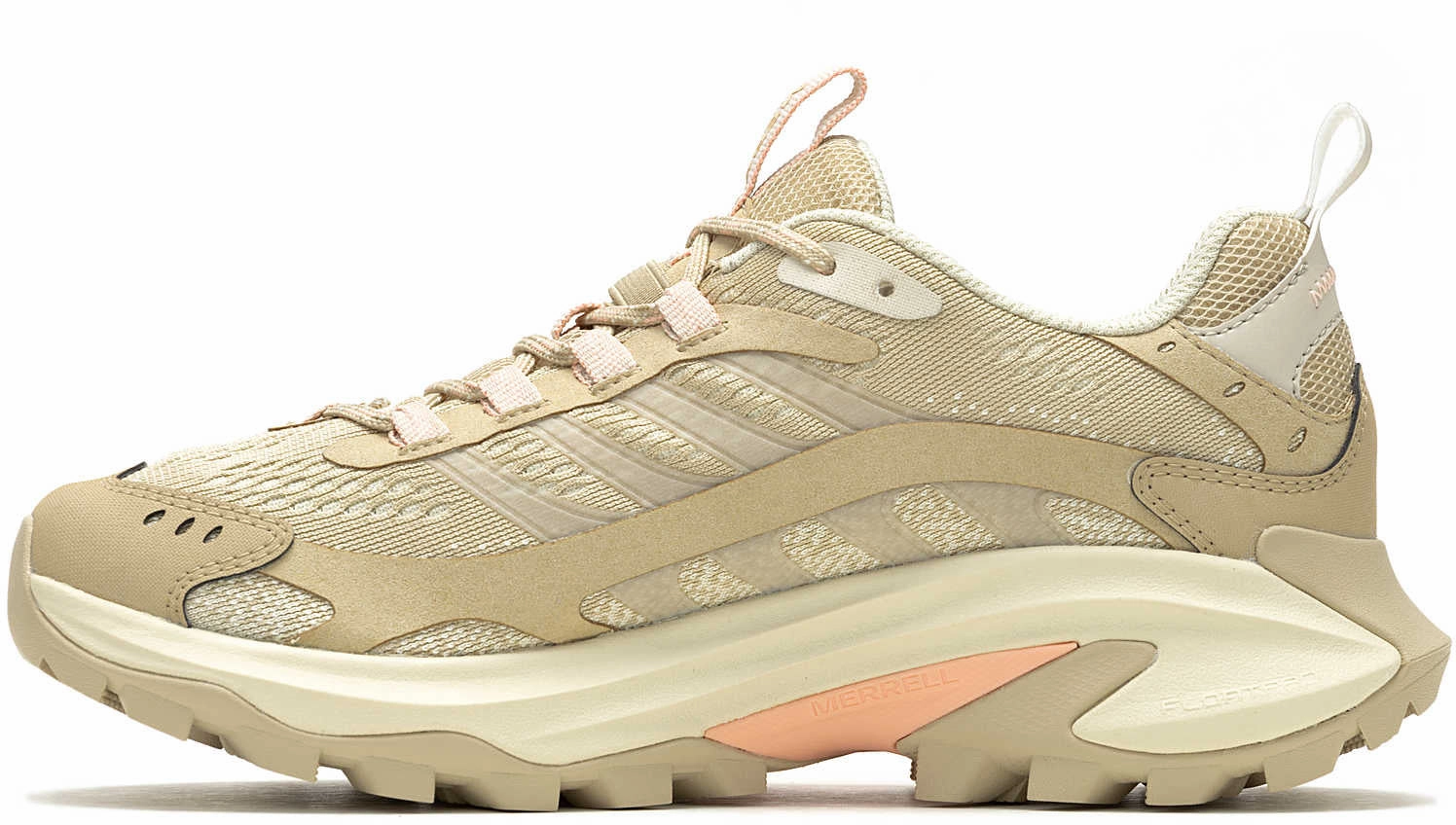 Merrell Moab Speed 2 WIDE FIT Womens Walking Shoes - Cream High Altitude Fit