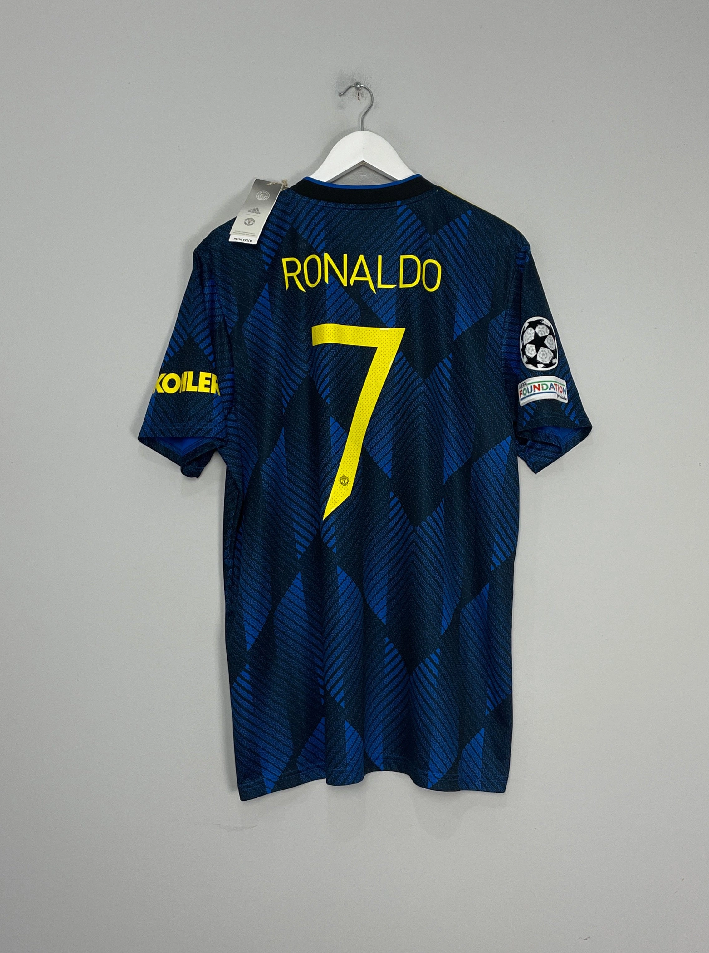 Active Apparel 2021/22 MANCHESTER UNITED RONALDO #7 *BNWT* C/L AWAY SHIRT (XL) ADIDAS