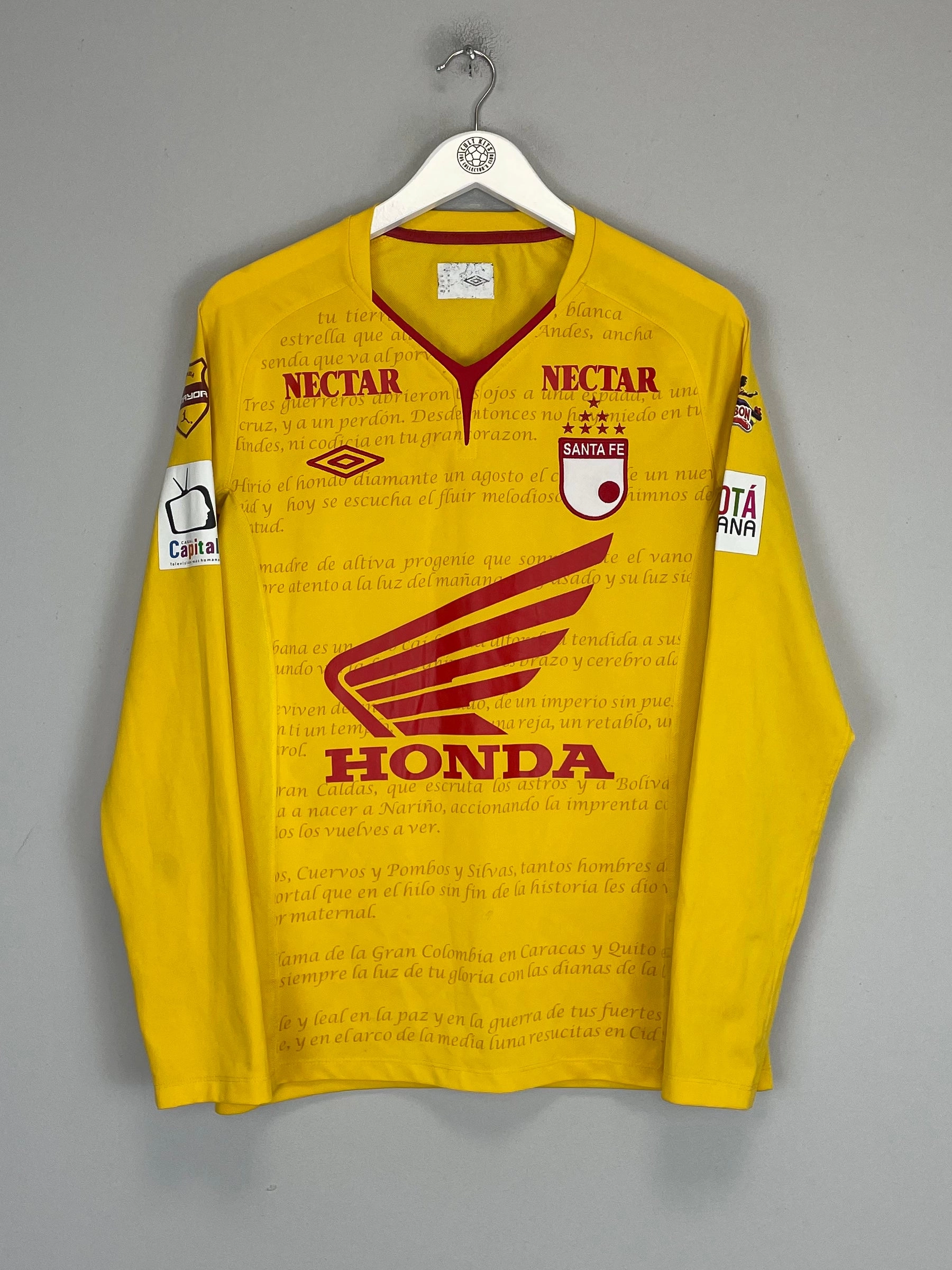 2013 INDEPENDIENTE SANTA FE L/S THIRD SHIRT (M) UMBRO Ultraviolet Protection Fabric Workout Layer